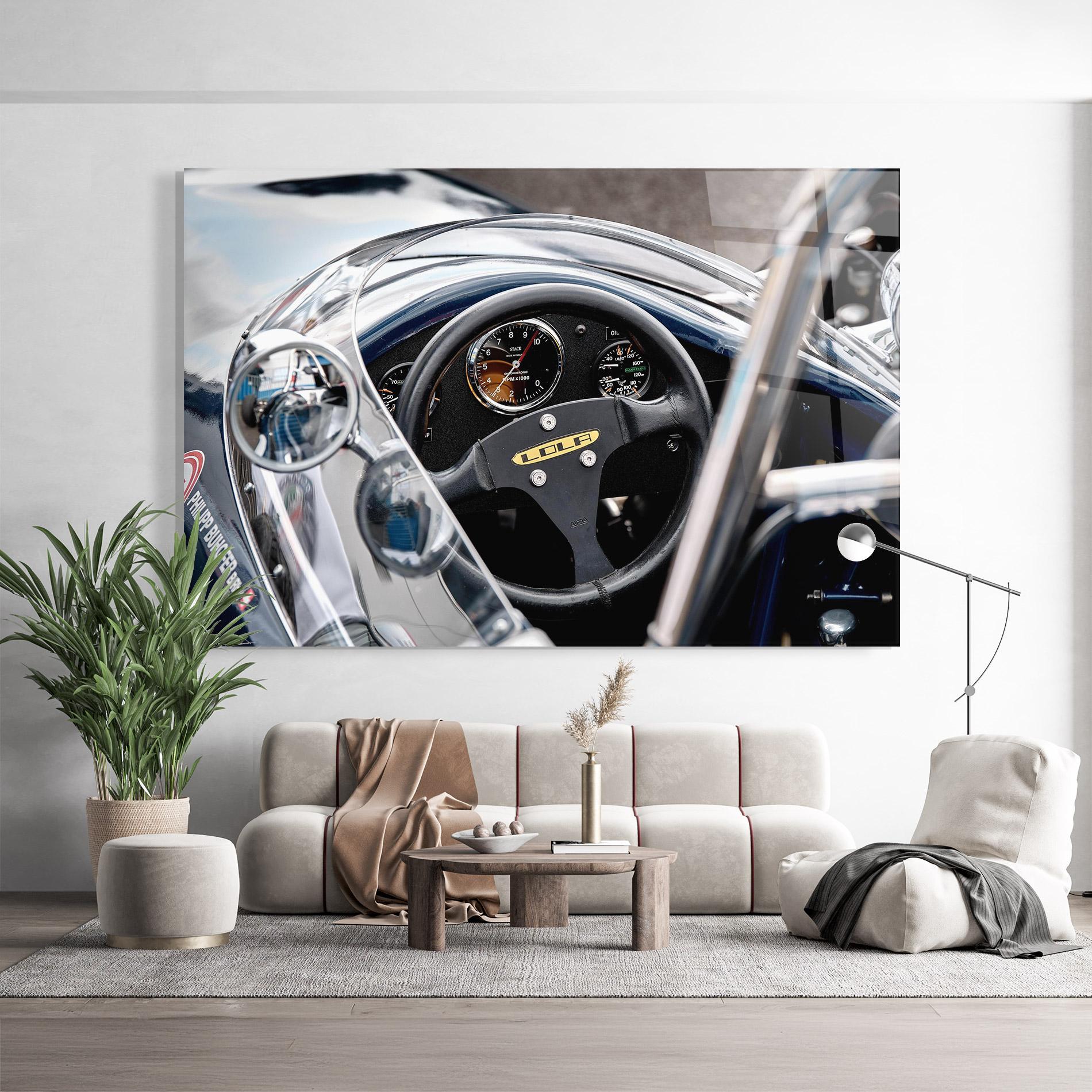 Obraz na Szkle Race Car Closeup mockup 9