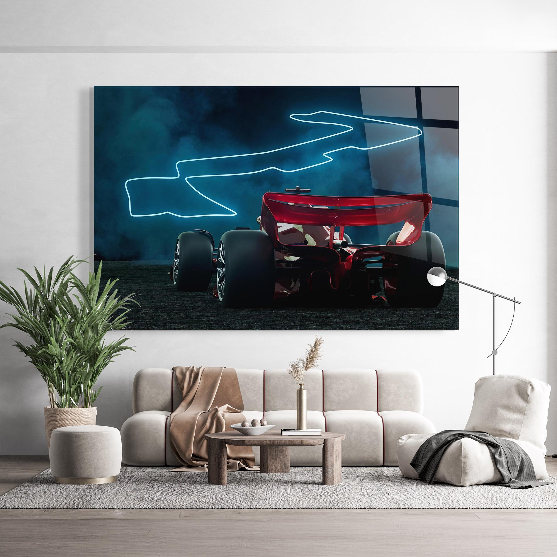 Obraz na Szkle Race Car F1 mockup 9