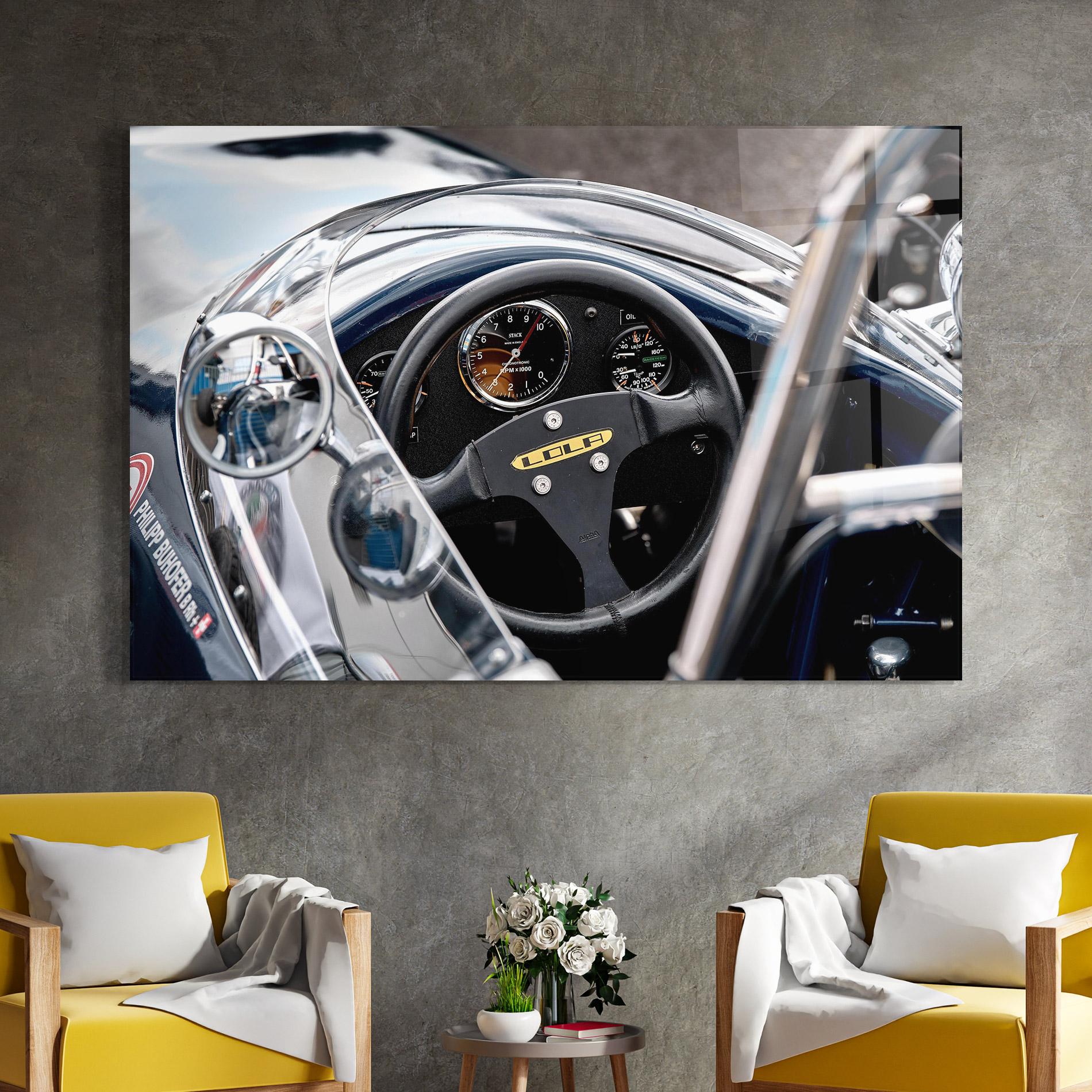 Obraz na Szkle Race Car Closeup mockup 4