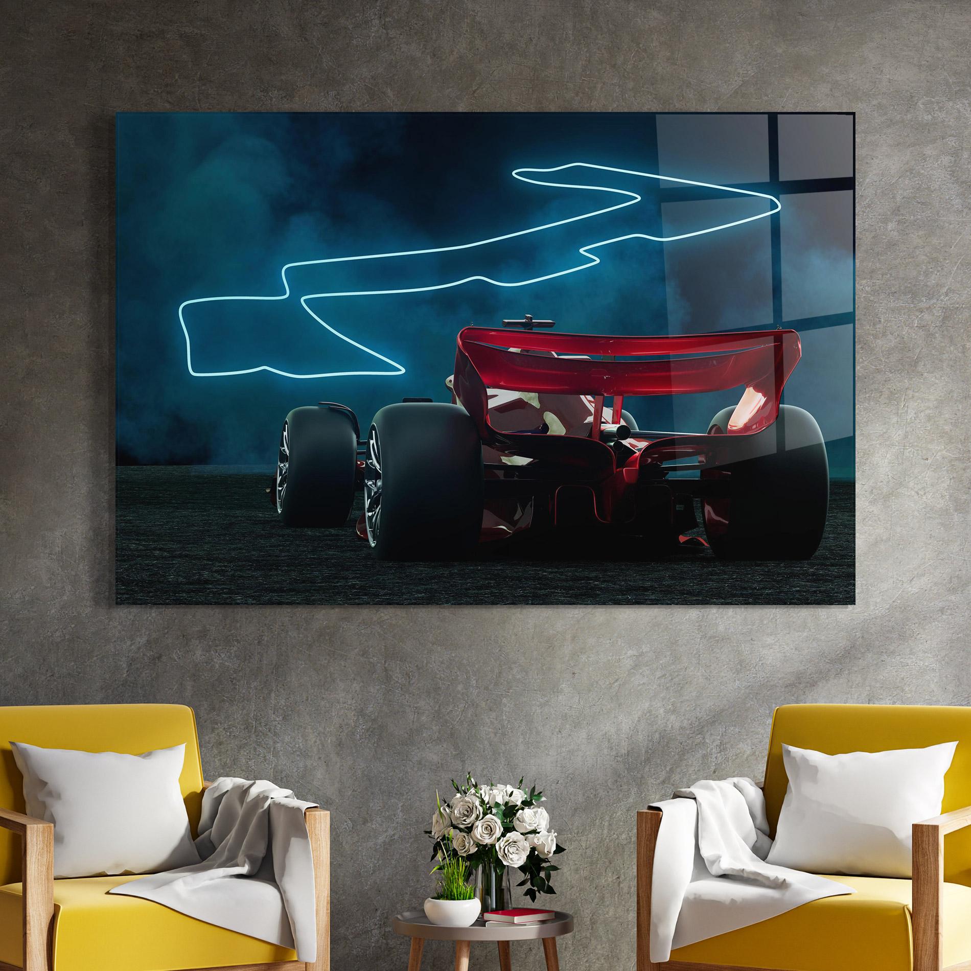 Obraz na Szkle Race Car F1 mockup 4