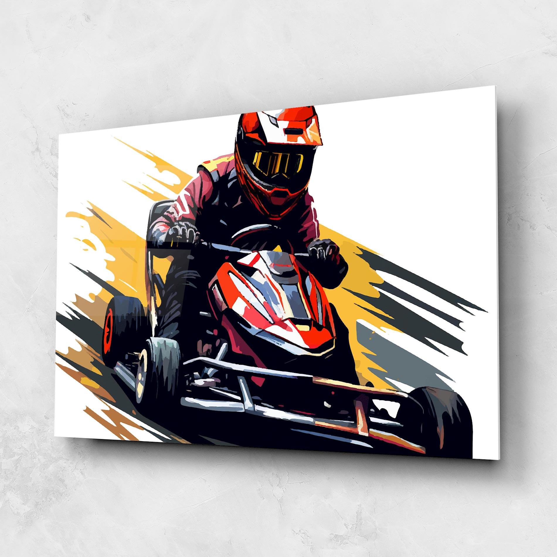 Obraz na Szkle Red Race F1 Car mockup 1