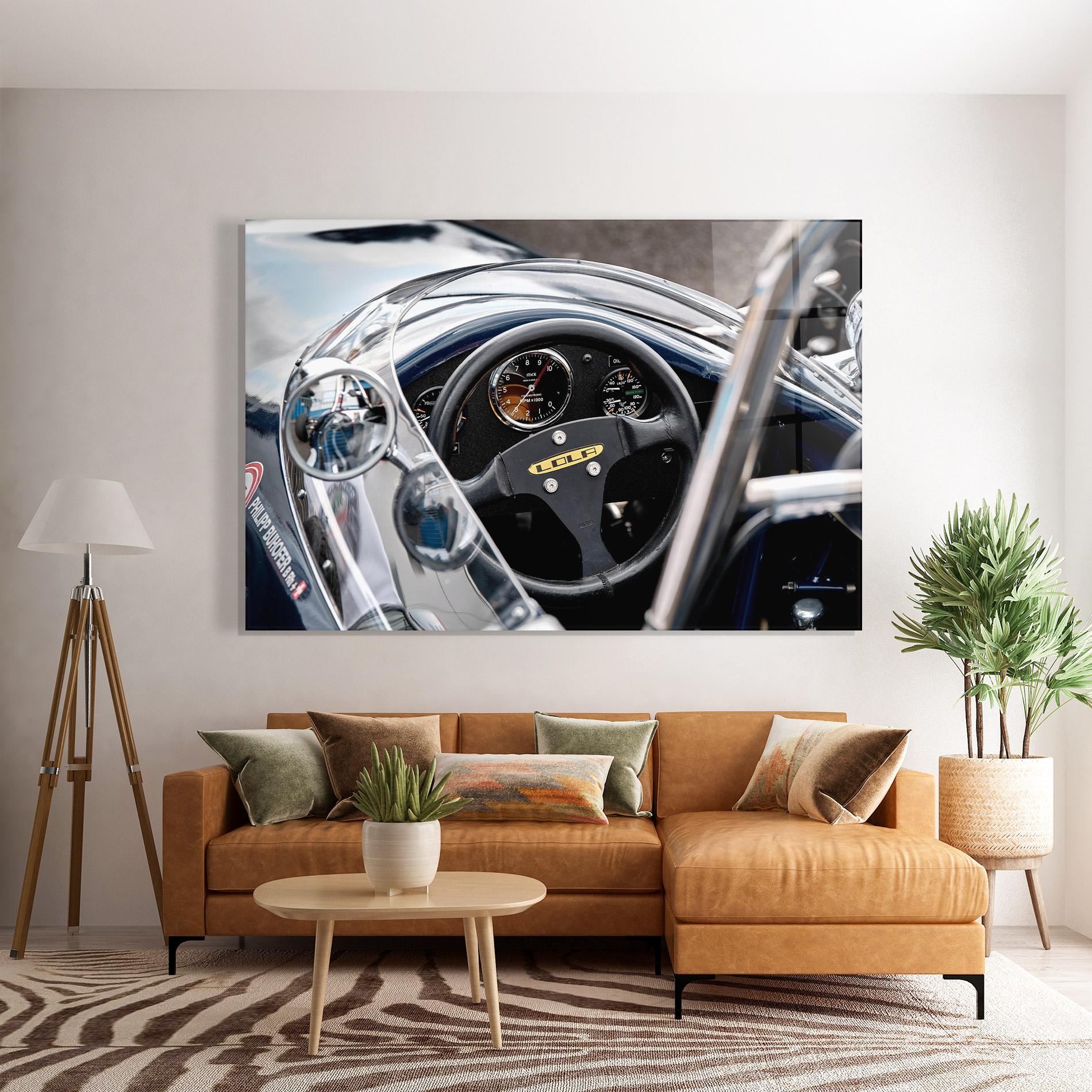 Obraz na Szkle Race Car Closeup mockup 7