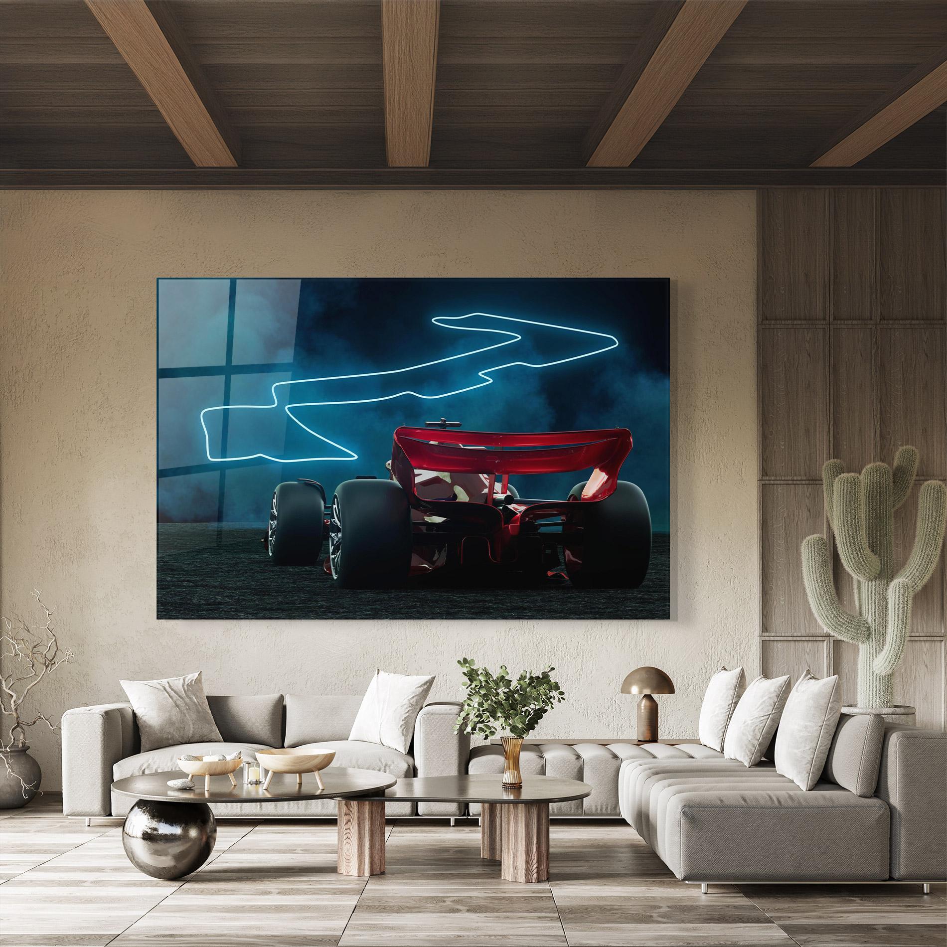 Obraz na Szkle Race Car F1 mockup 8