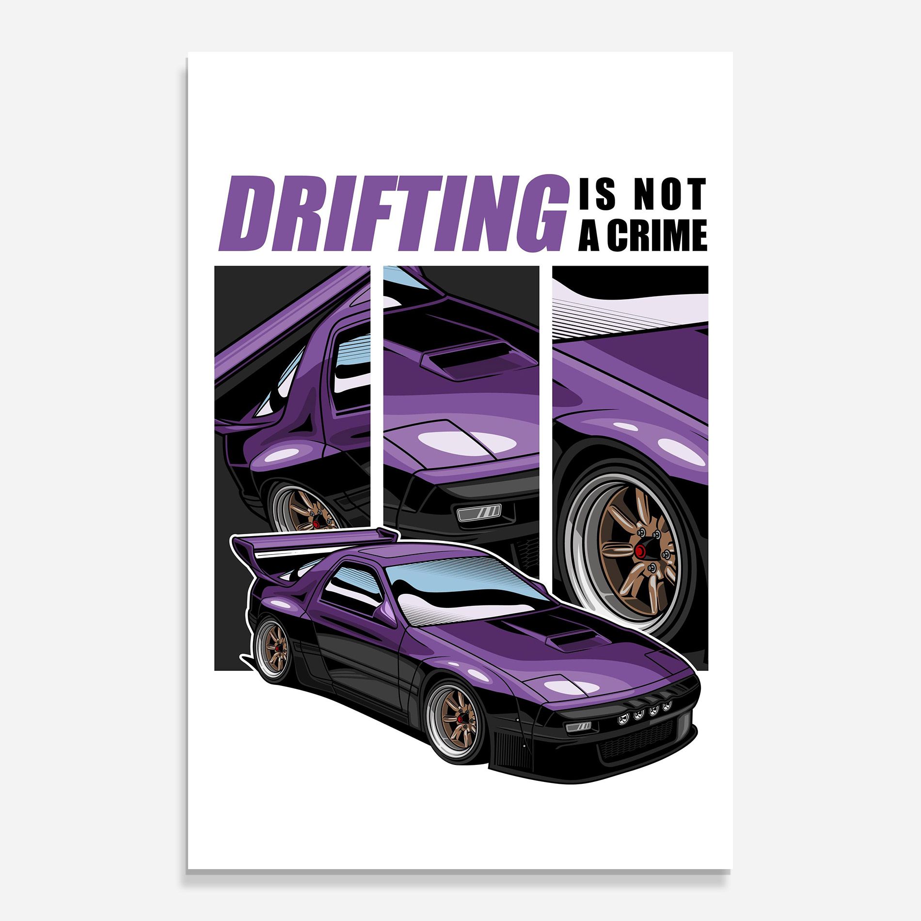 Drift Purple Car mockup 0