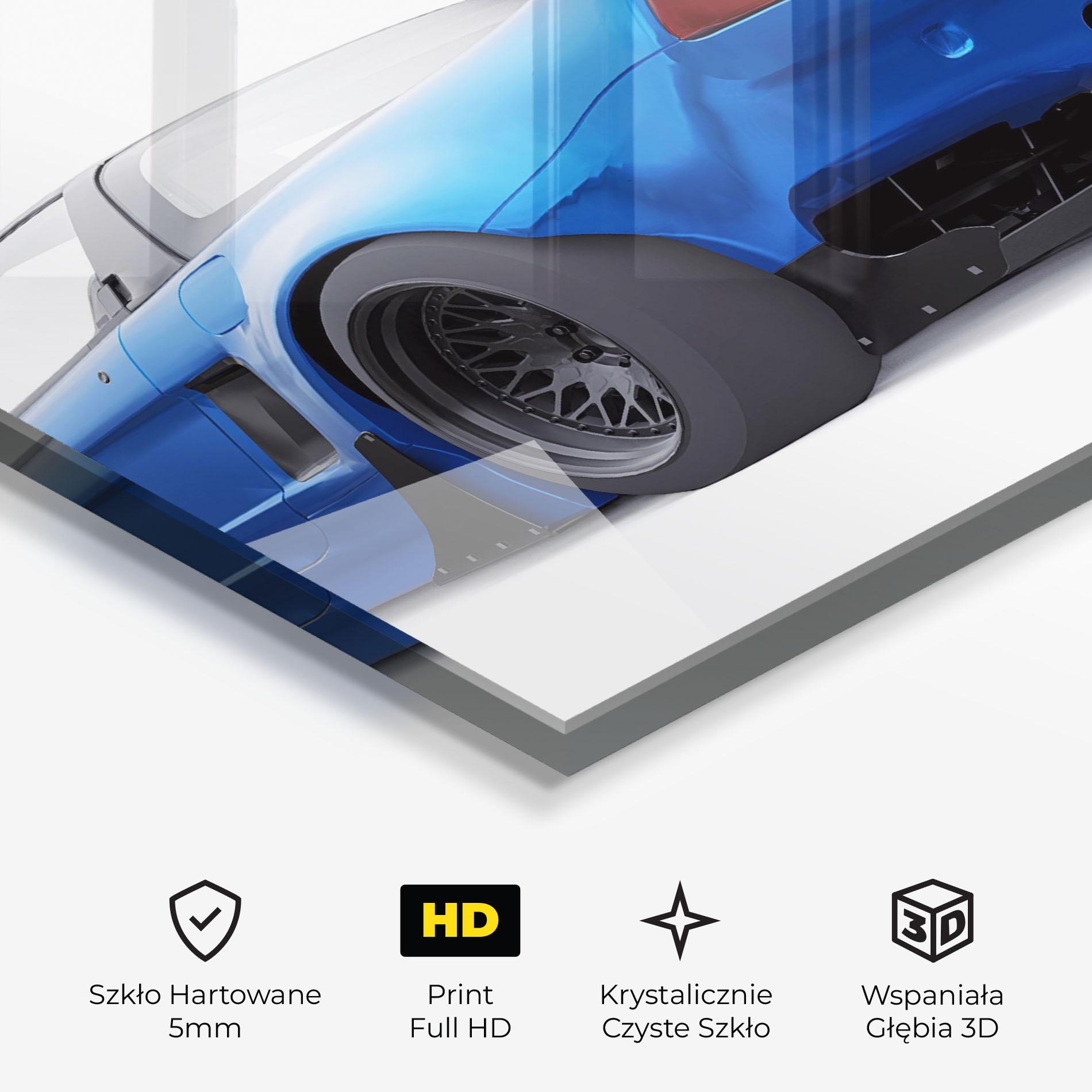 Obraz na Szkle Blue Tuned Nsx mockup 3