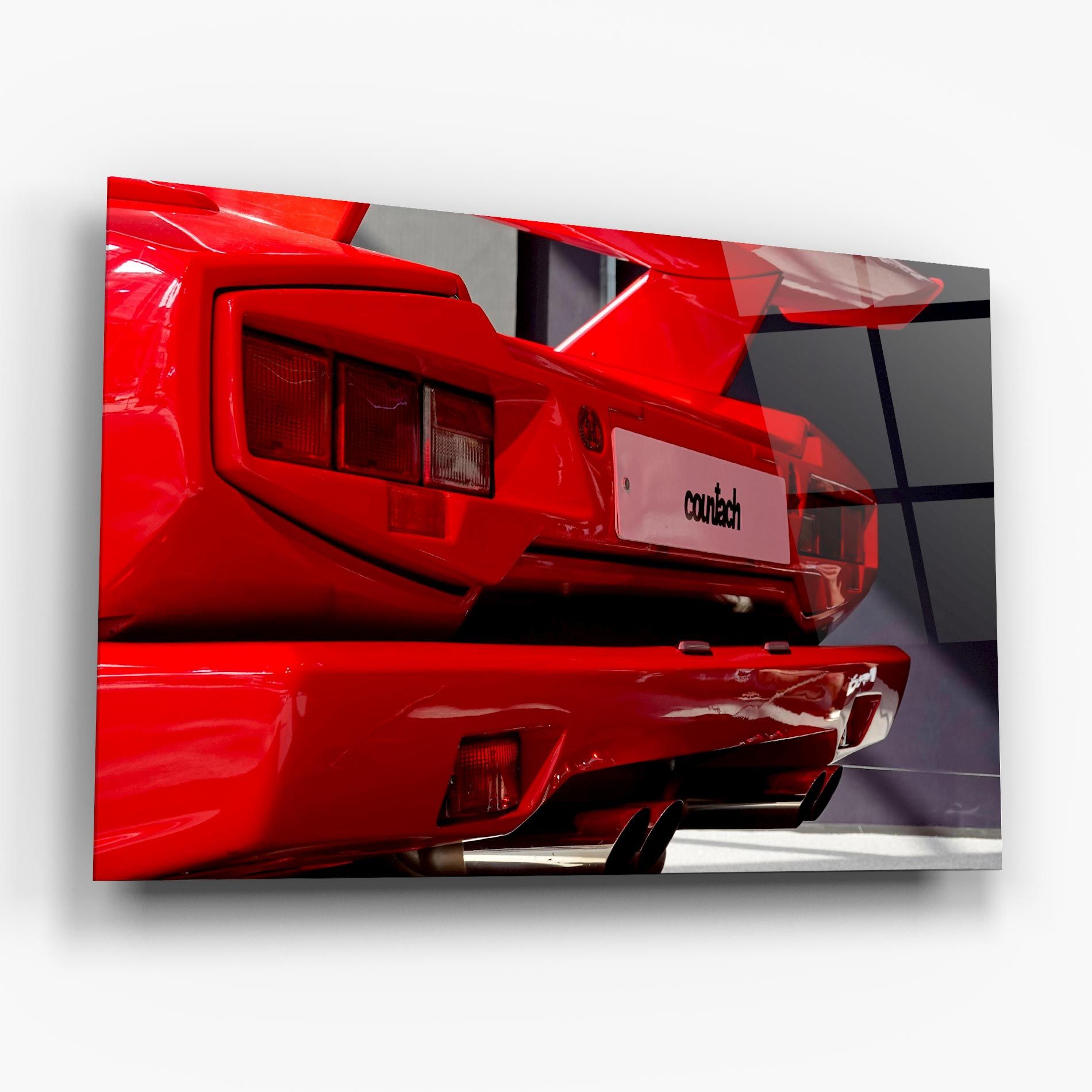 Red Rear Countach mockup 6