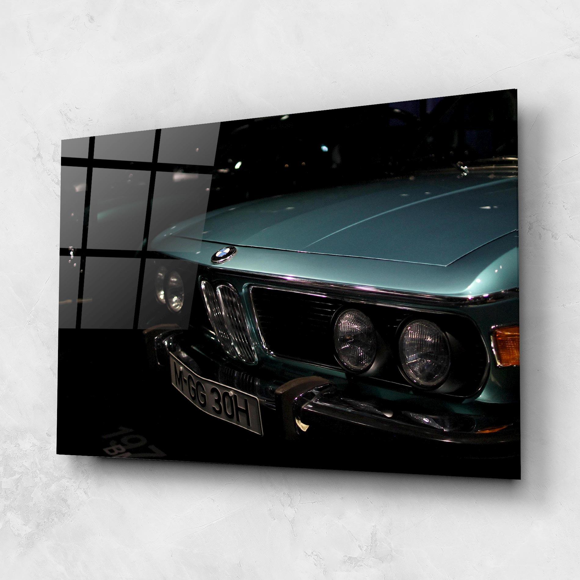 Obraz na Szkle Old Bmw Headlight mockup 1