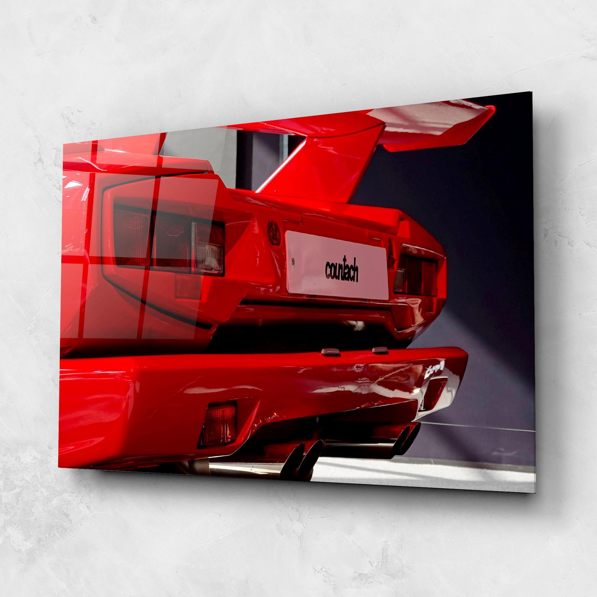 Red Rear Countach mockup 1