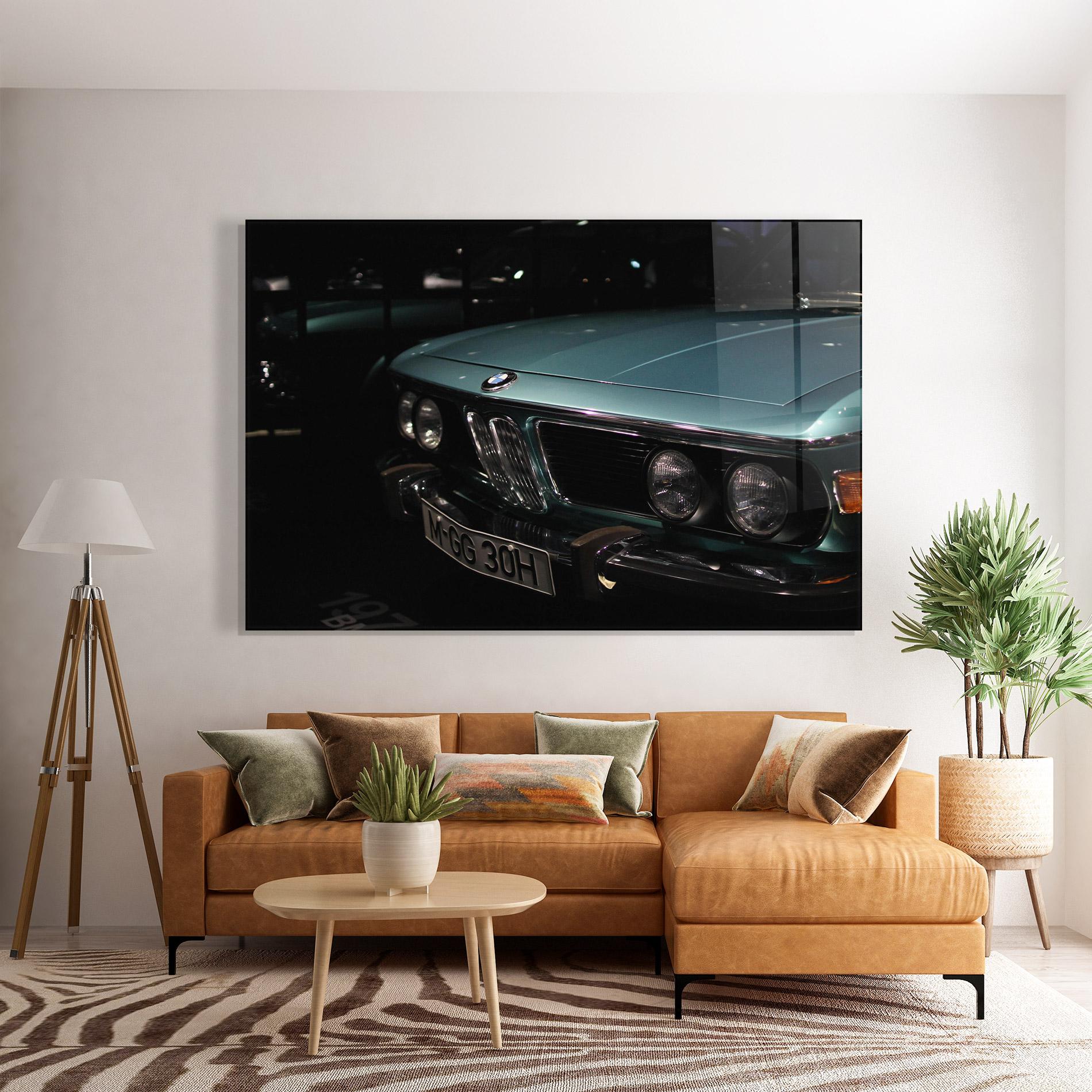 Obraz na Szkle Old Bmw Headlight mockup 7