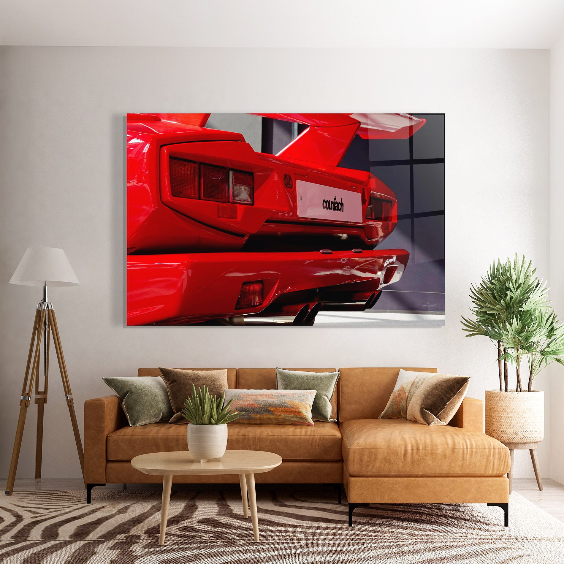 Red Rear Countach mockup 7