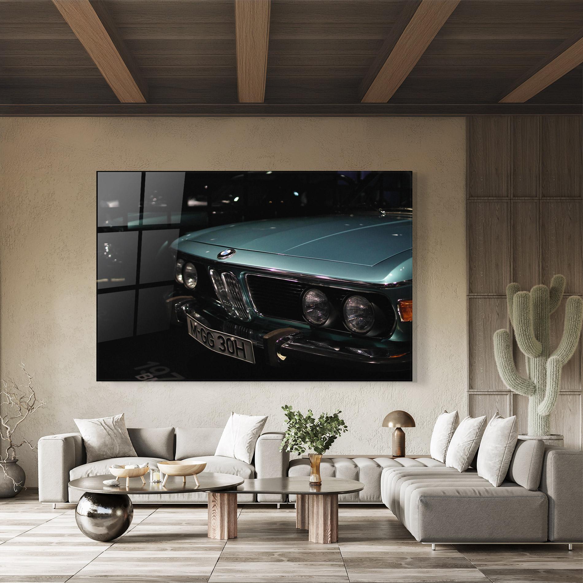 Obraz na Szkle Old Bmw Headlight mockup 8