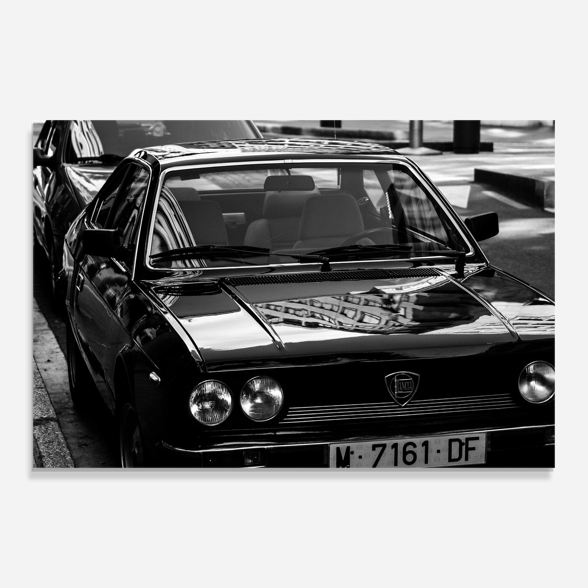 Obraz na Szkle Black Shiny Car mockup 0