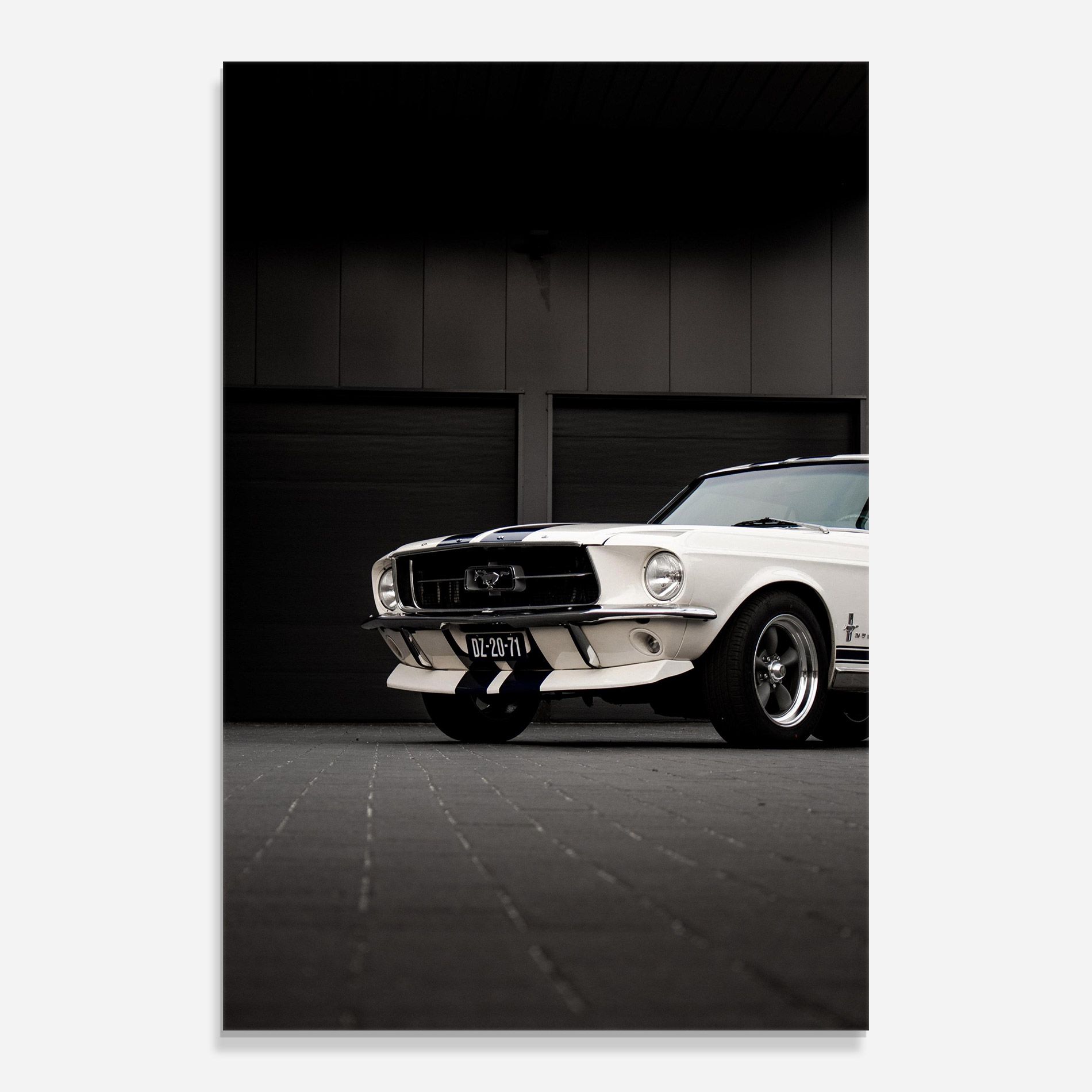 White Vintage Car mockup 0