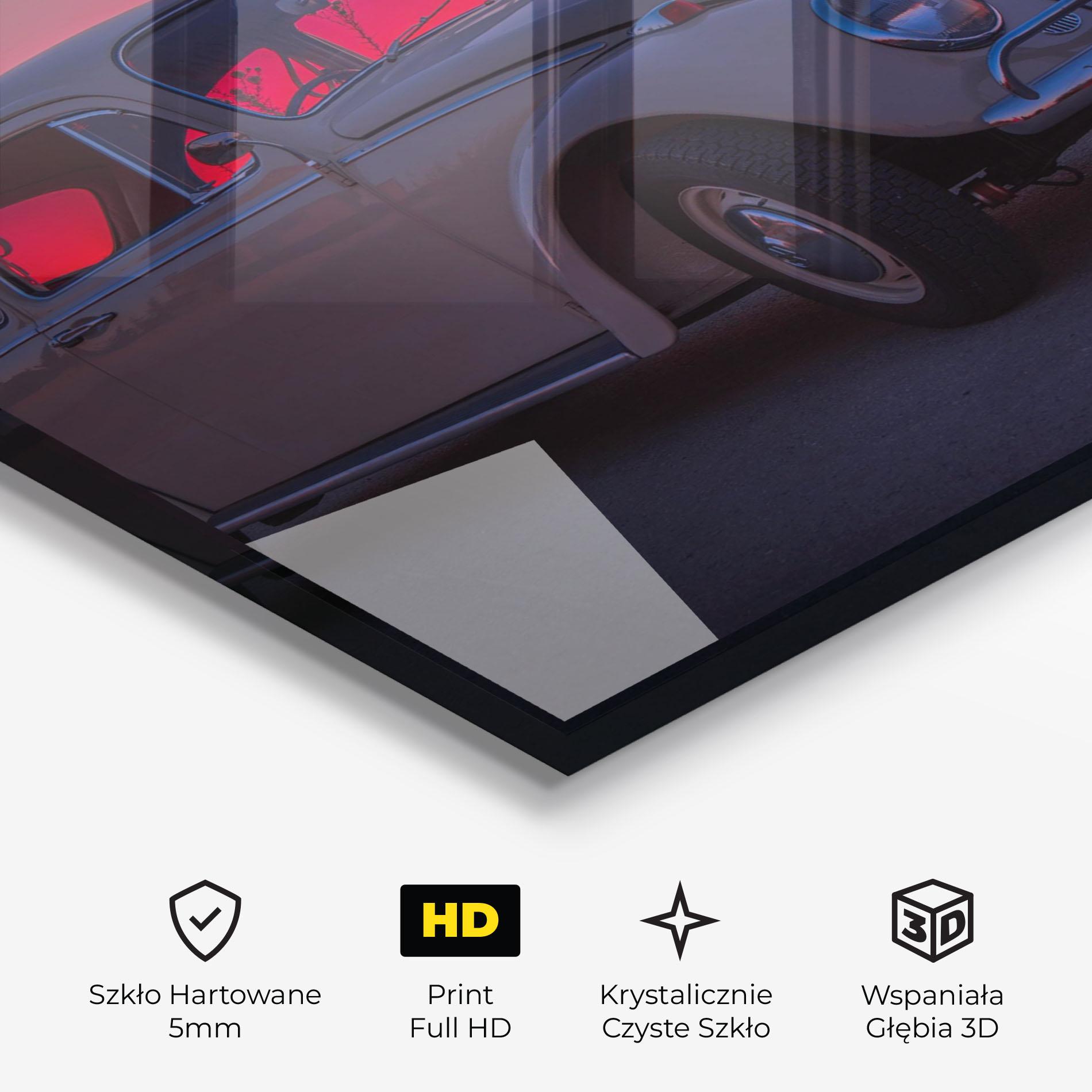Obraz na Szkle Old Car Sunset mockup 3