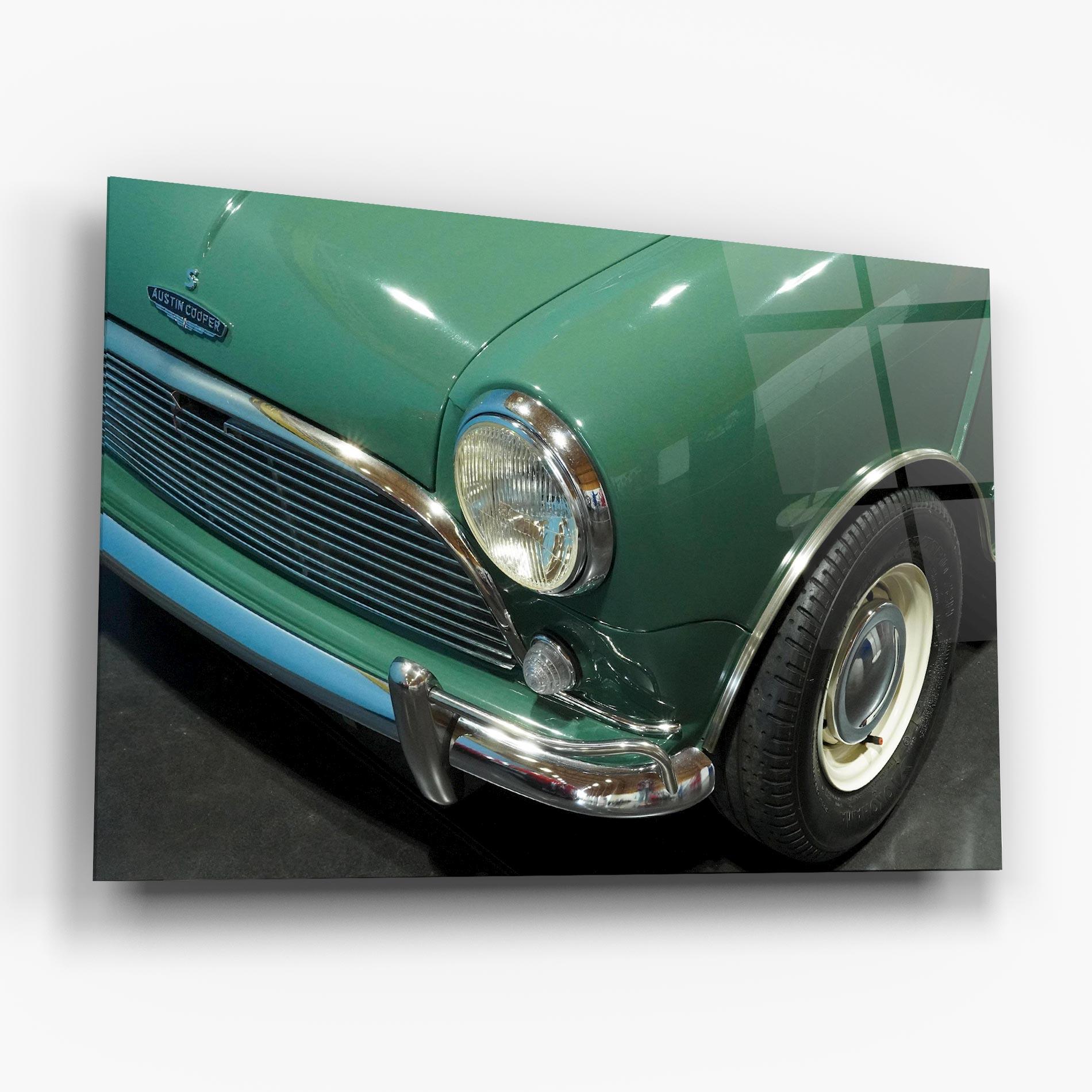 Obraz na Szkle Pretty Green Car mockup 6