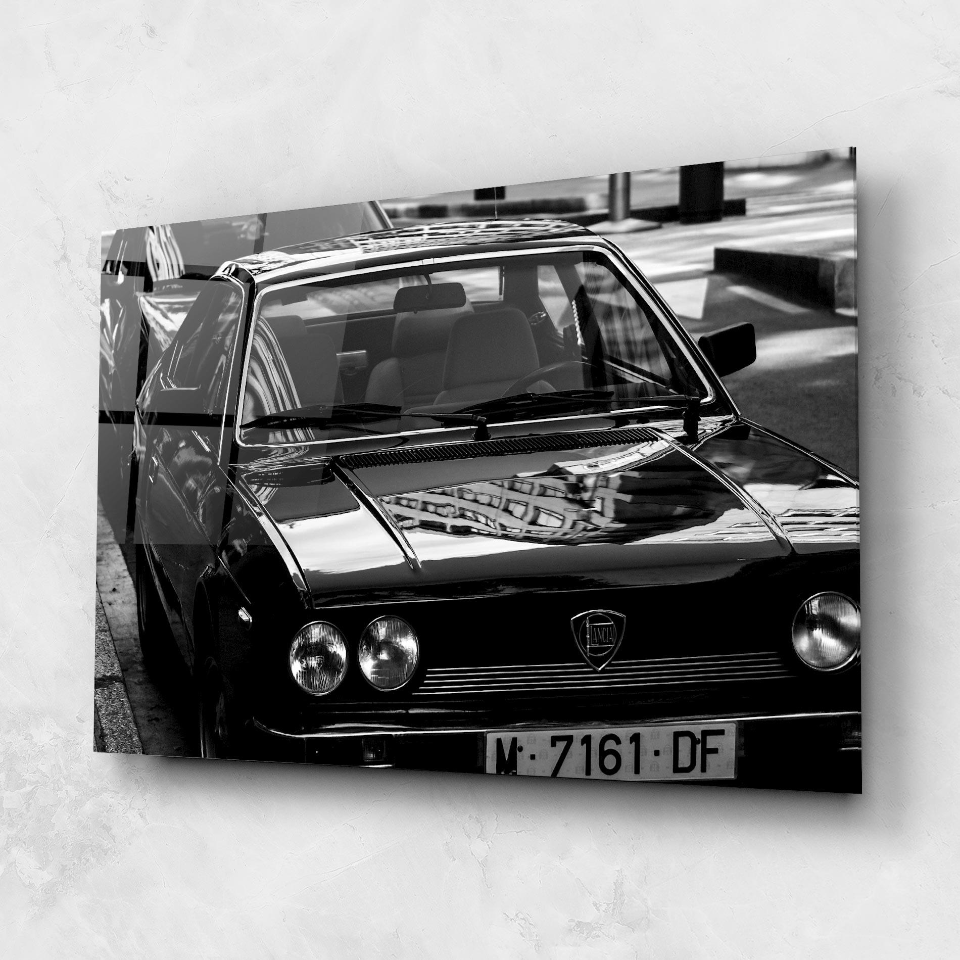 Obraz na Szkle Black Shiny Car mockup 1