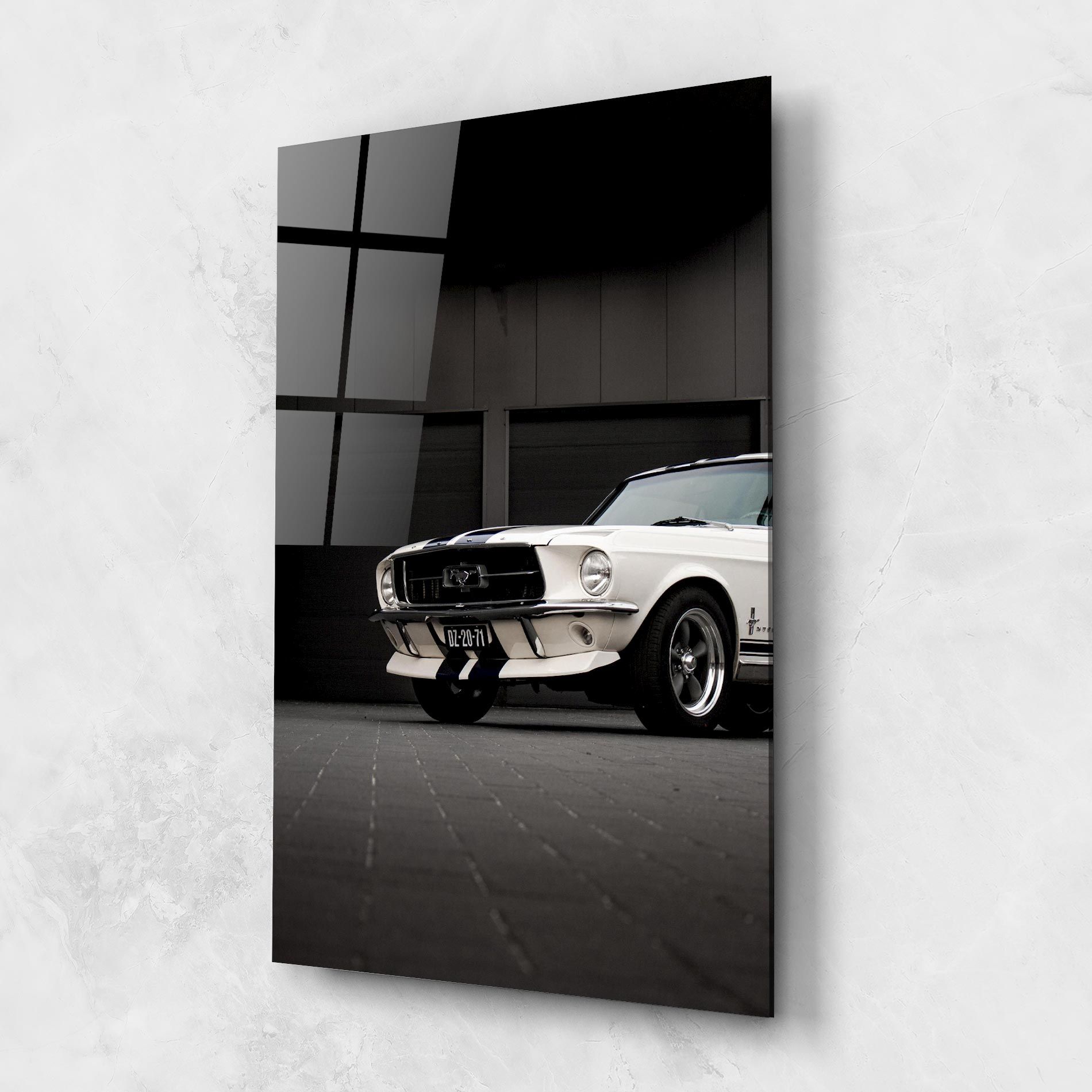 White Vintage Car mockup 1