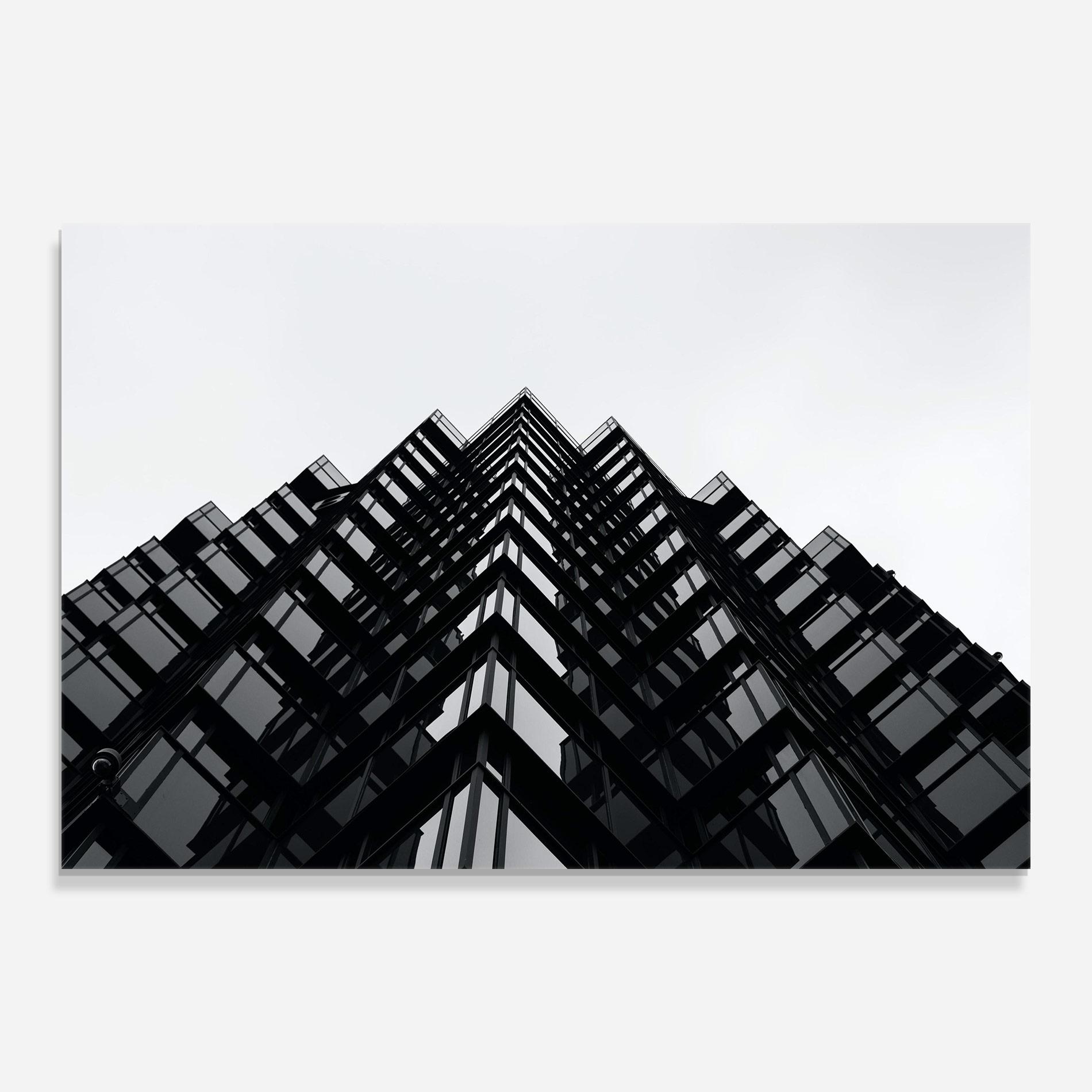 Obraz na Szkle Black Building mockup 0
