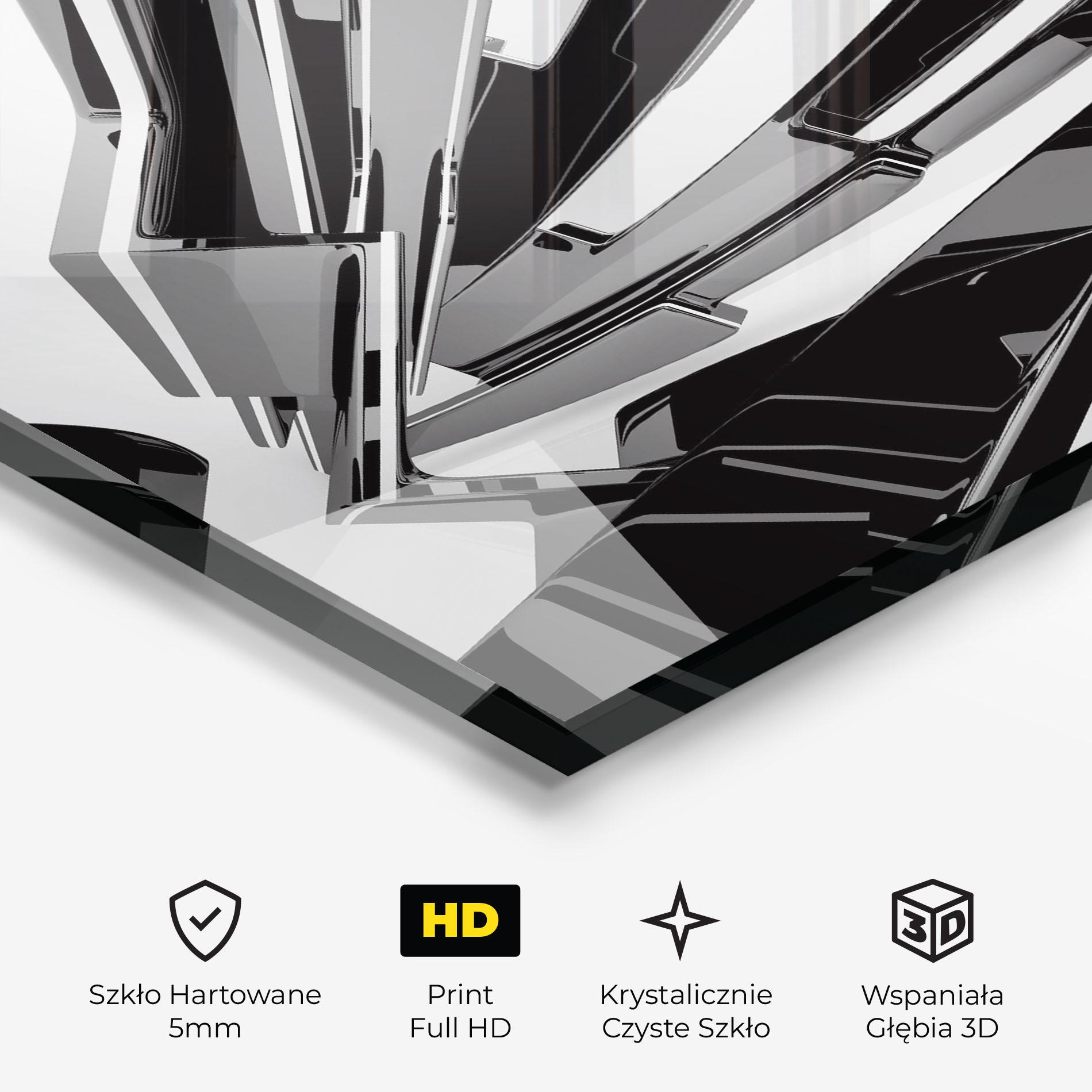 Obraz na Szkle Black Sculpture mockup 3