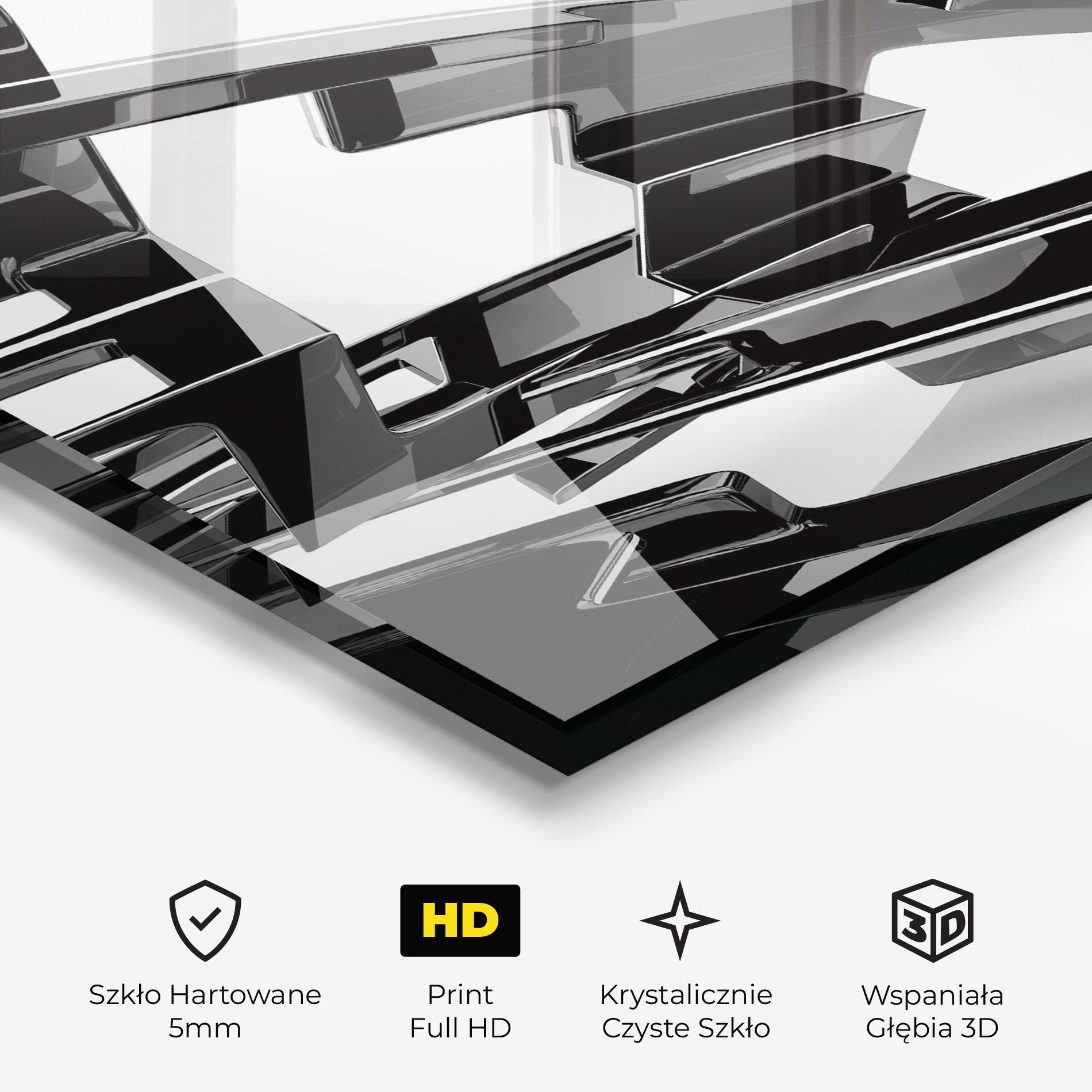 Obraz na Szkle Glossy Sculpture mockup 3