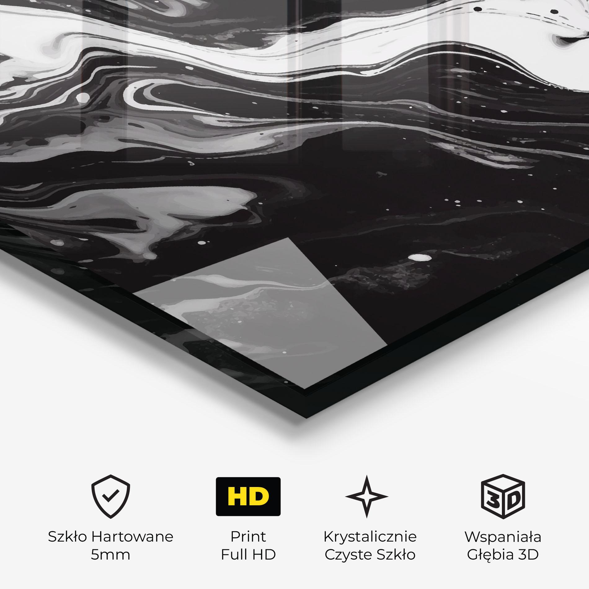 Obraz na Szkle Grey Art Marble mockup 3