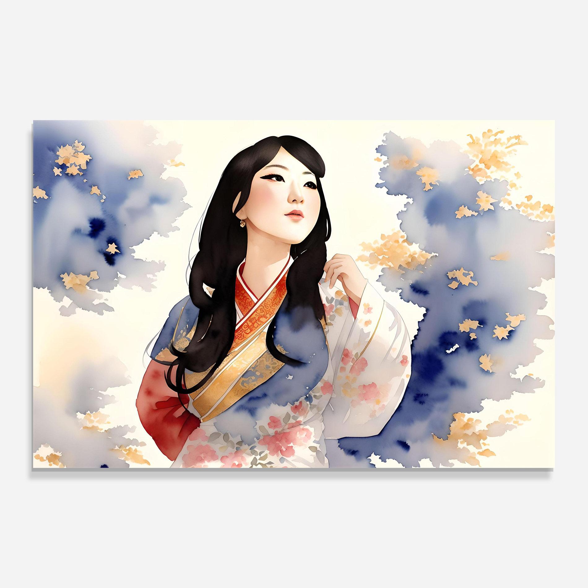 Obraz na Szkle Asian Woman Dancing mockup 0