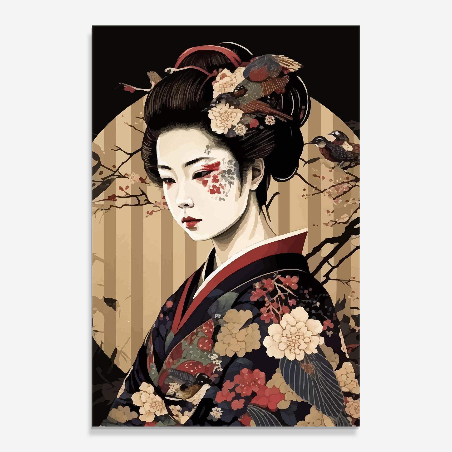 Obraz na Szkle Asiatic Lady mockup 0