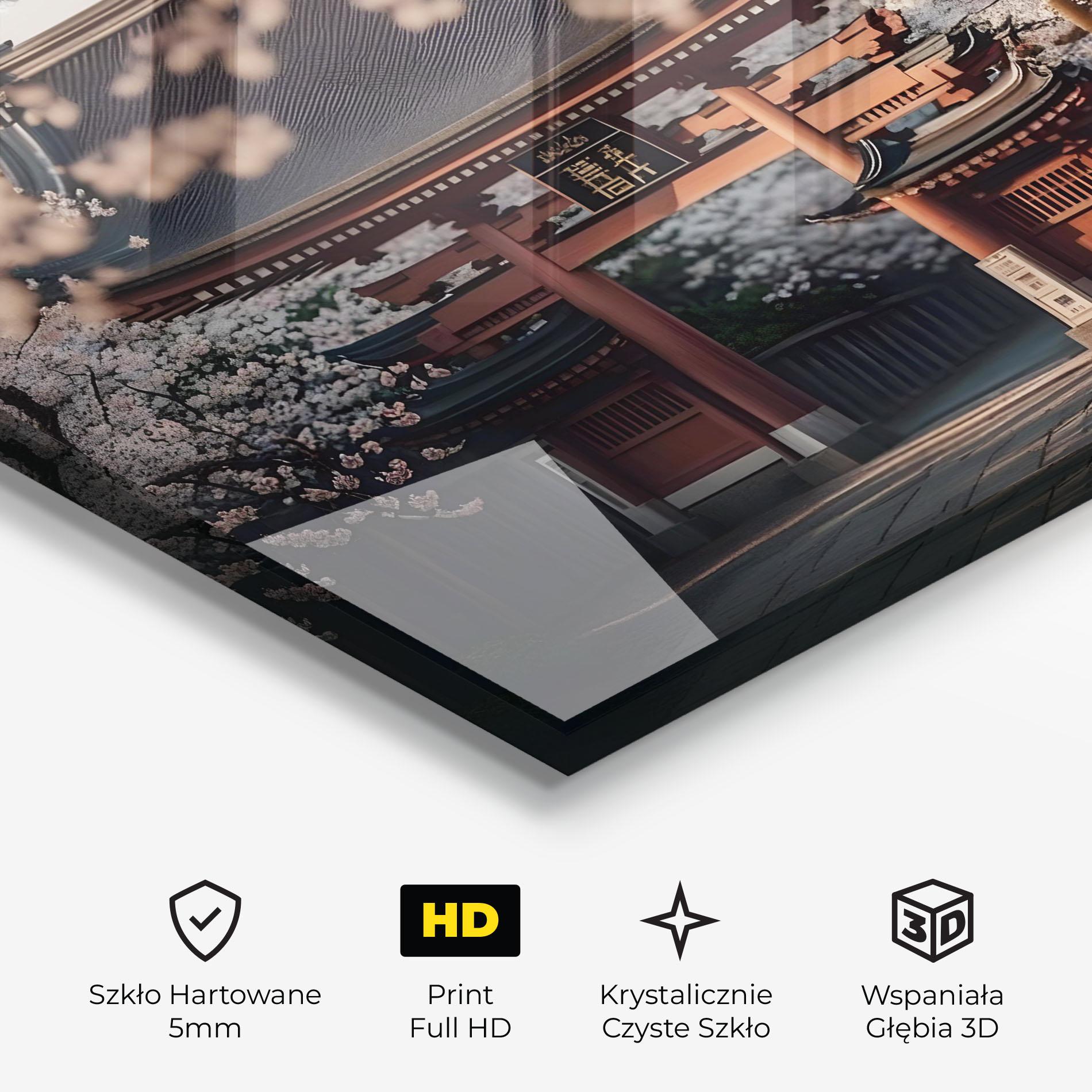 Obraz na Szkle Cherry Blossom Garden mockup 3