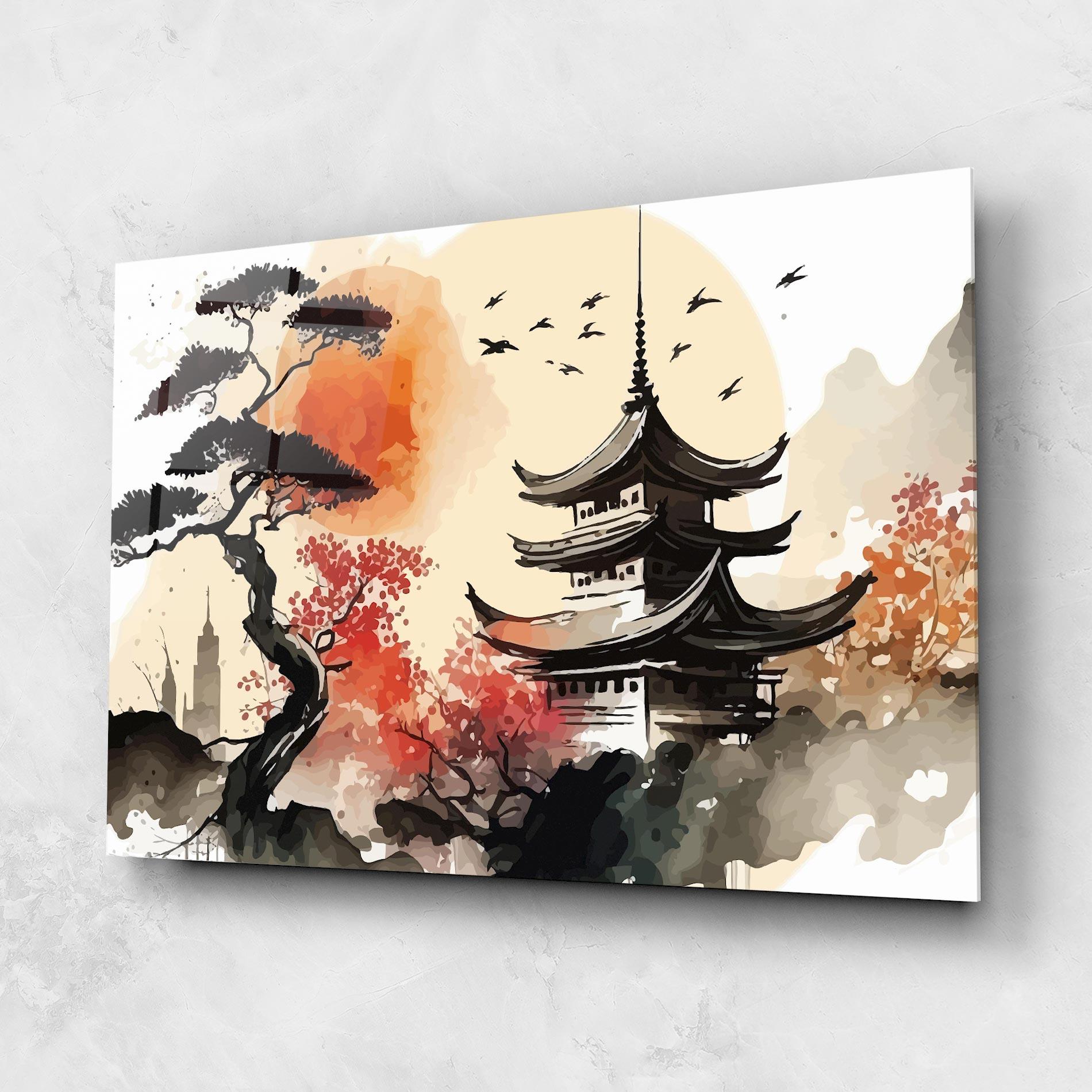 Obraz na Szkle Asiatic Beautiful View mockup 1