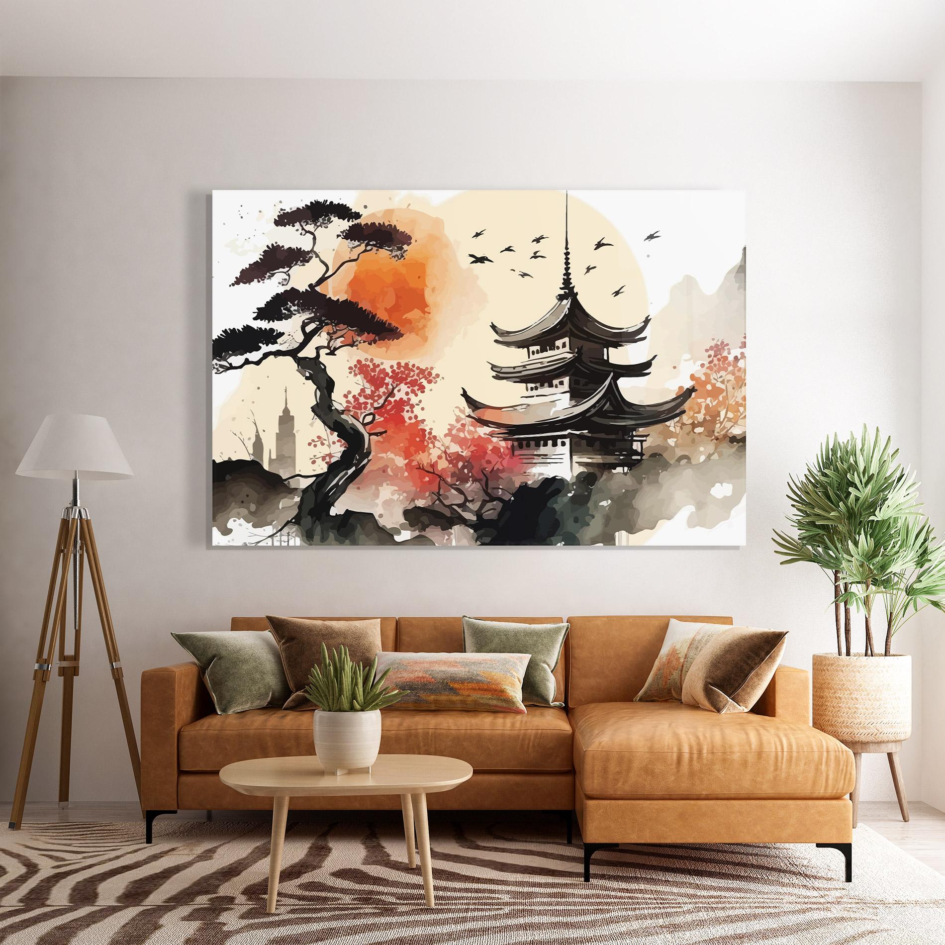 Obraz na Szkle Asiatic Beautiful View mockup 7