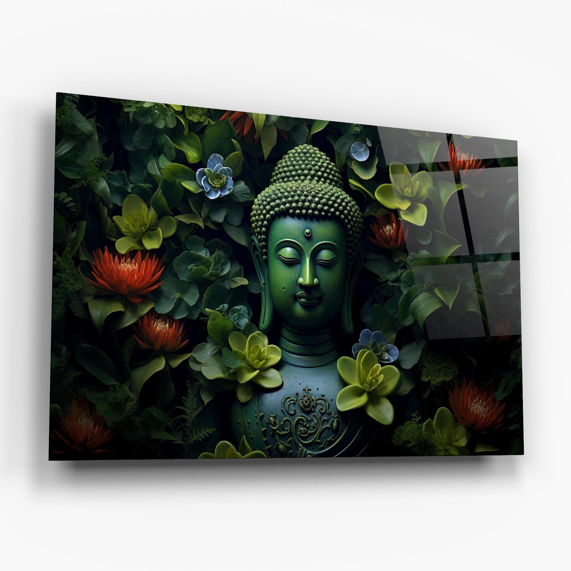 Obraz na Szkle Blue Light Buddha mockup 6