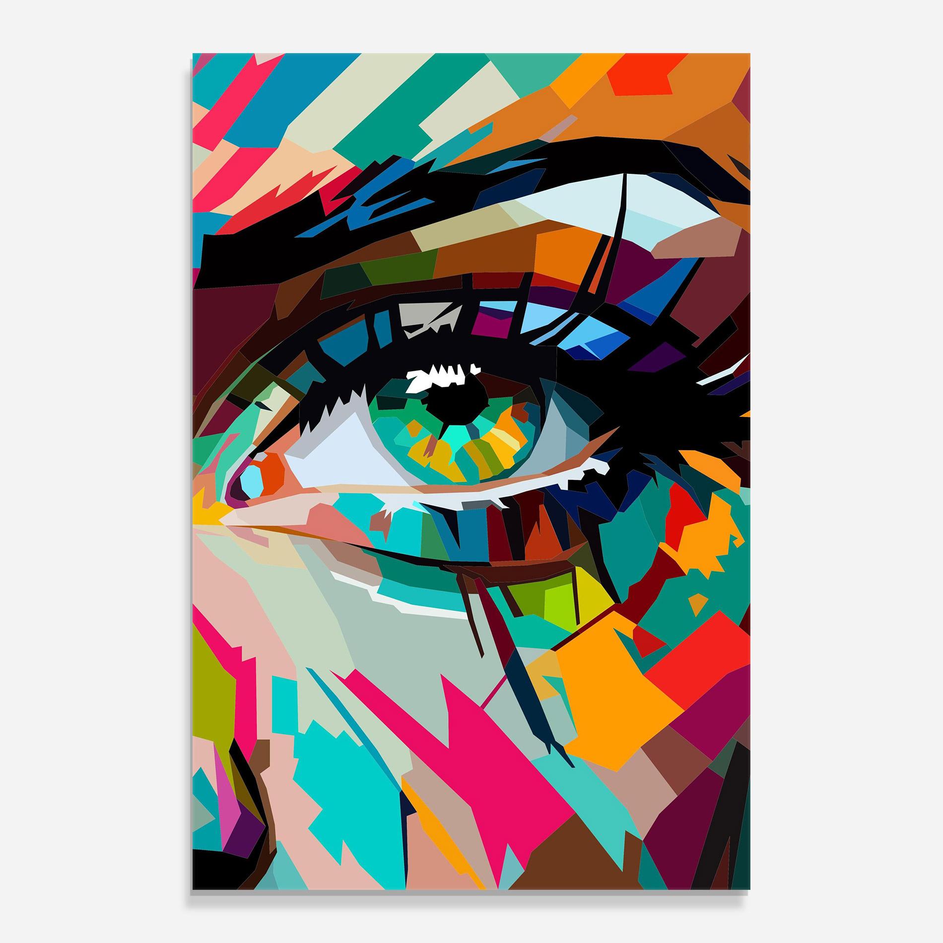Obraz na Szkle Colorful Eye mockup 0
