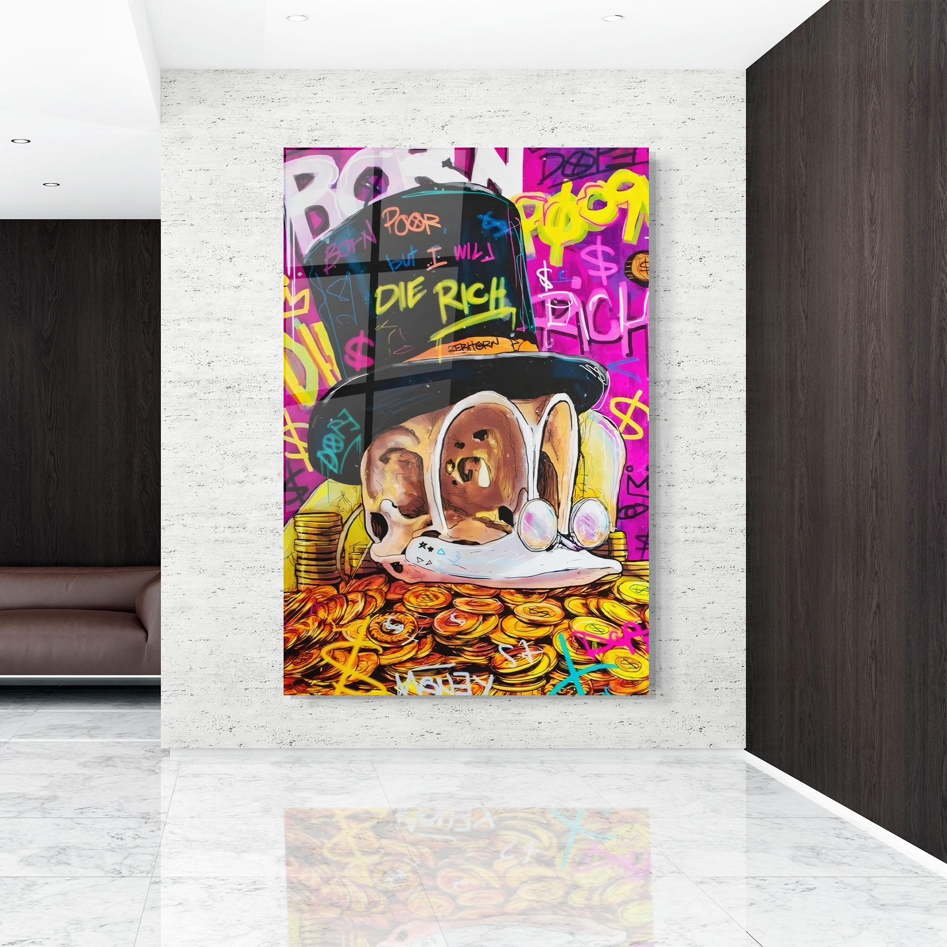 Obraz na Szkle Die Rich mockup 9