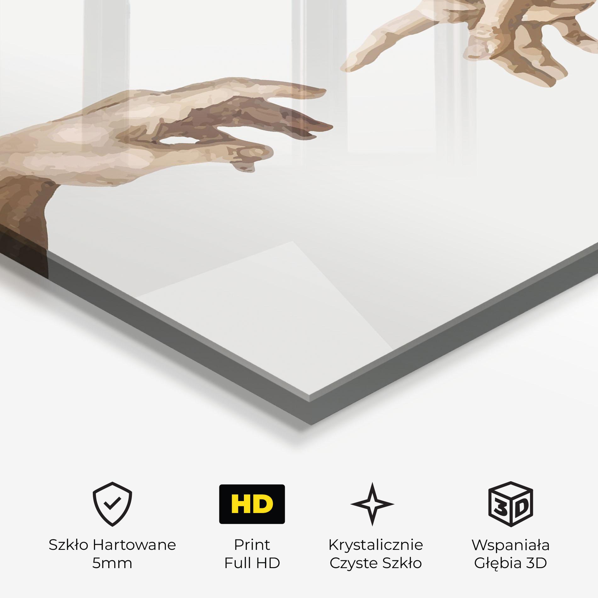 Obraz na Szkle Cream Hands Art mockup 3