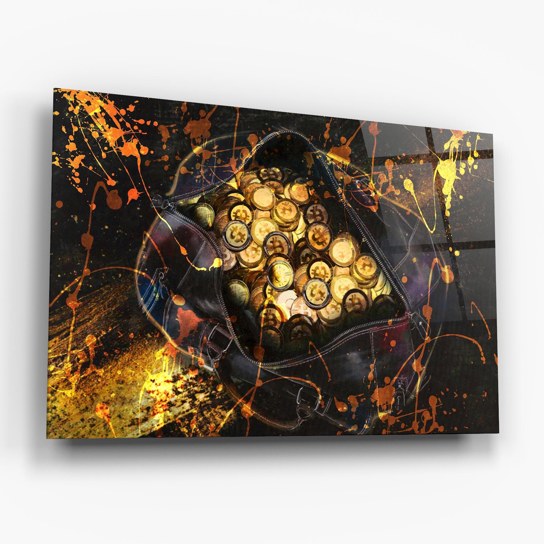 Obraz na Szkle Crypto Rich mockup 6