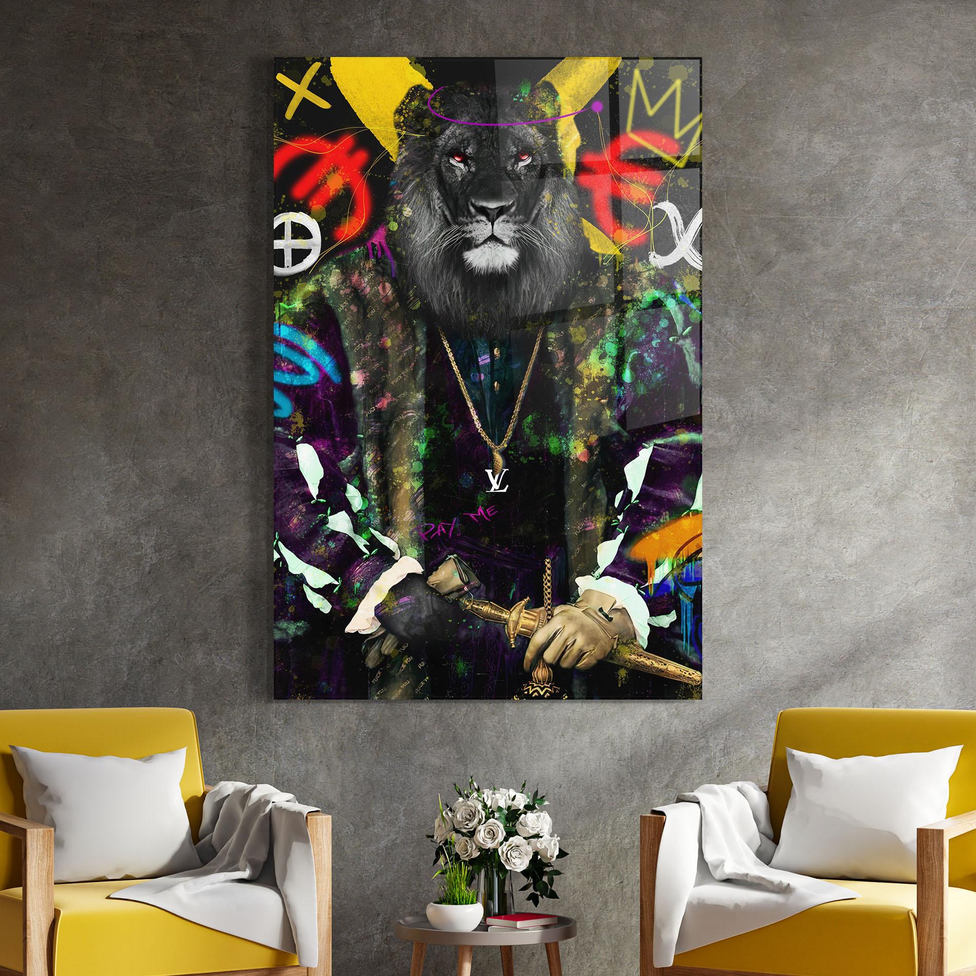 Obraz na Szkle Don Lion mockup 4