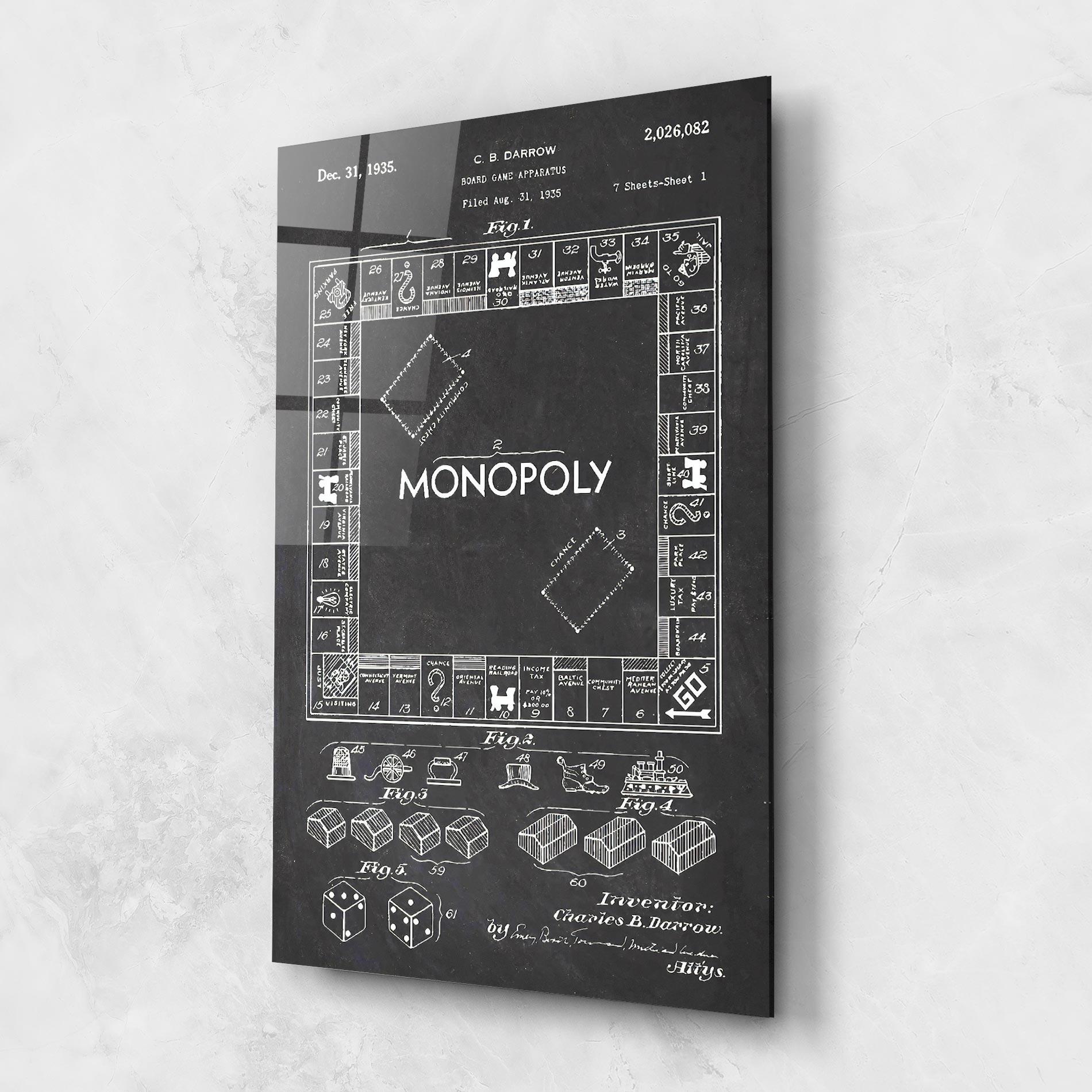 Obraz na Szkle Monopoly Board mockup 1