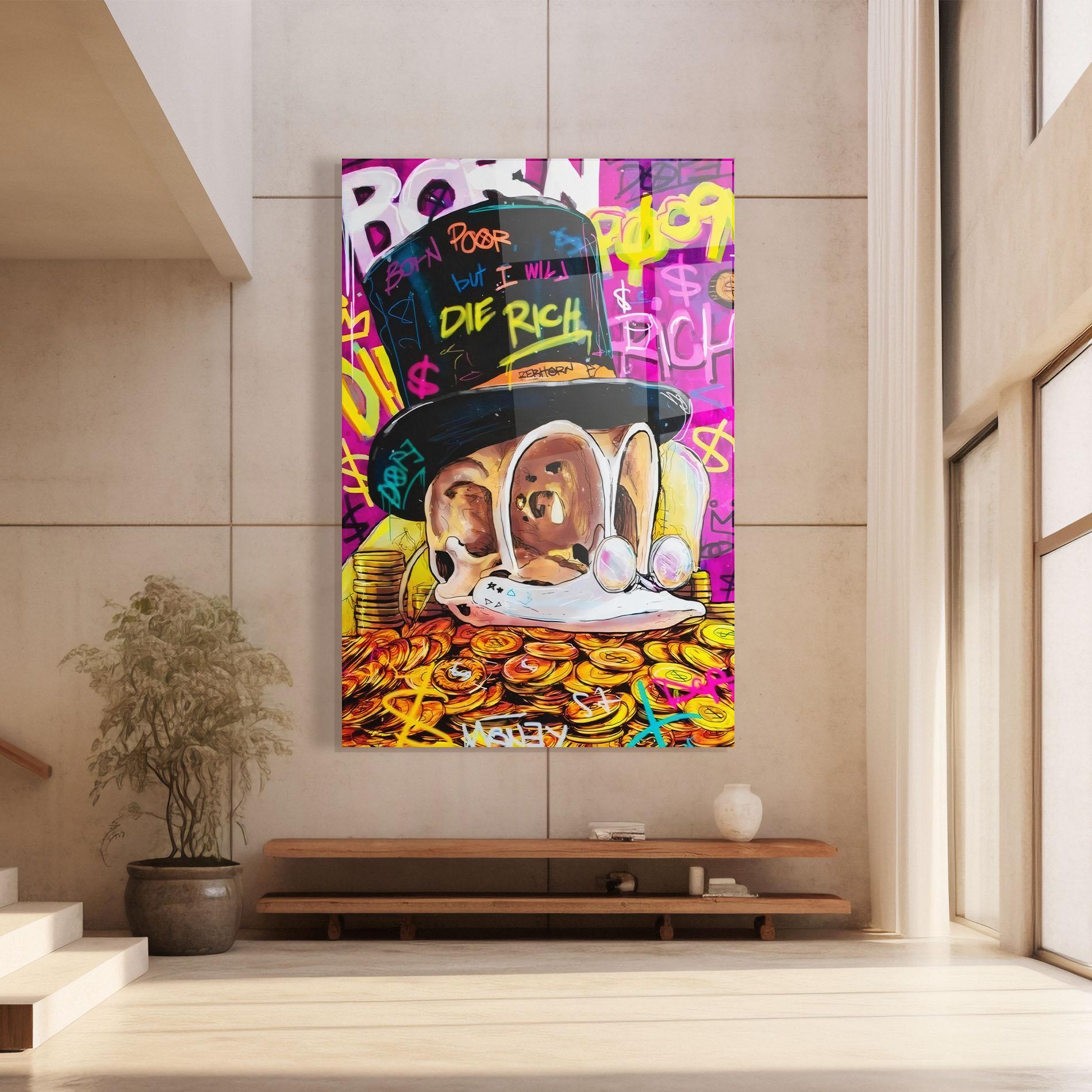 Obraz na Szkle Die Rich mockup 8