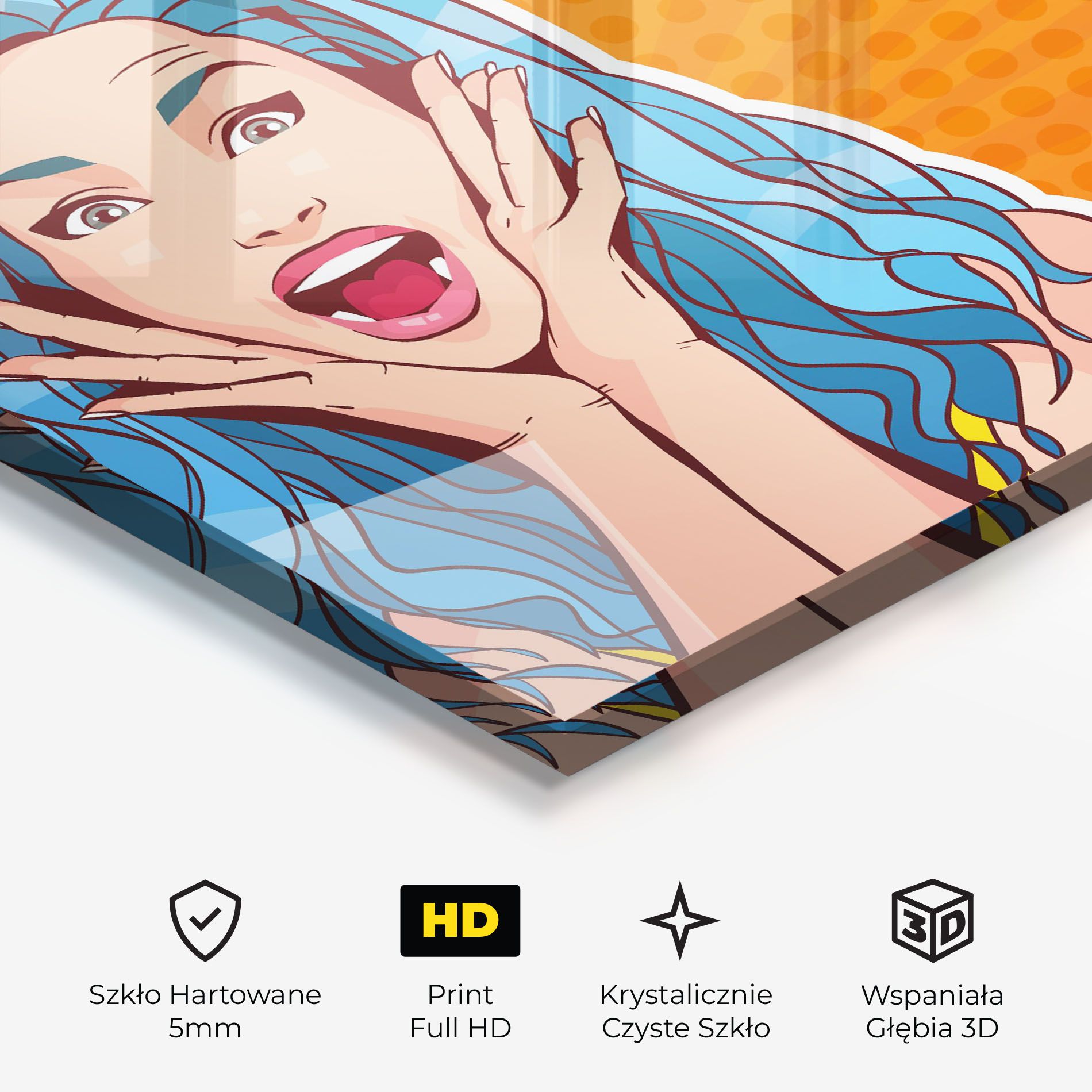 Blue Hair Surprised mockup 3