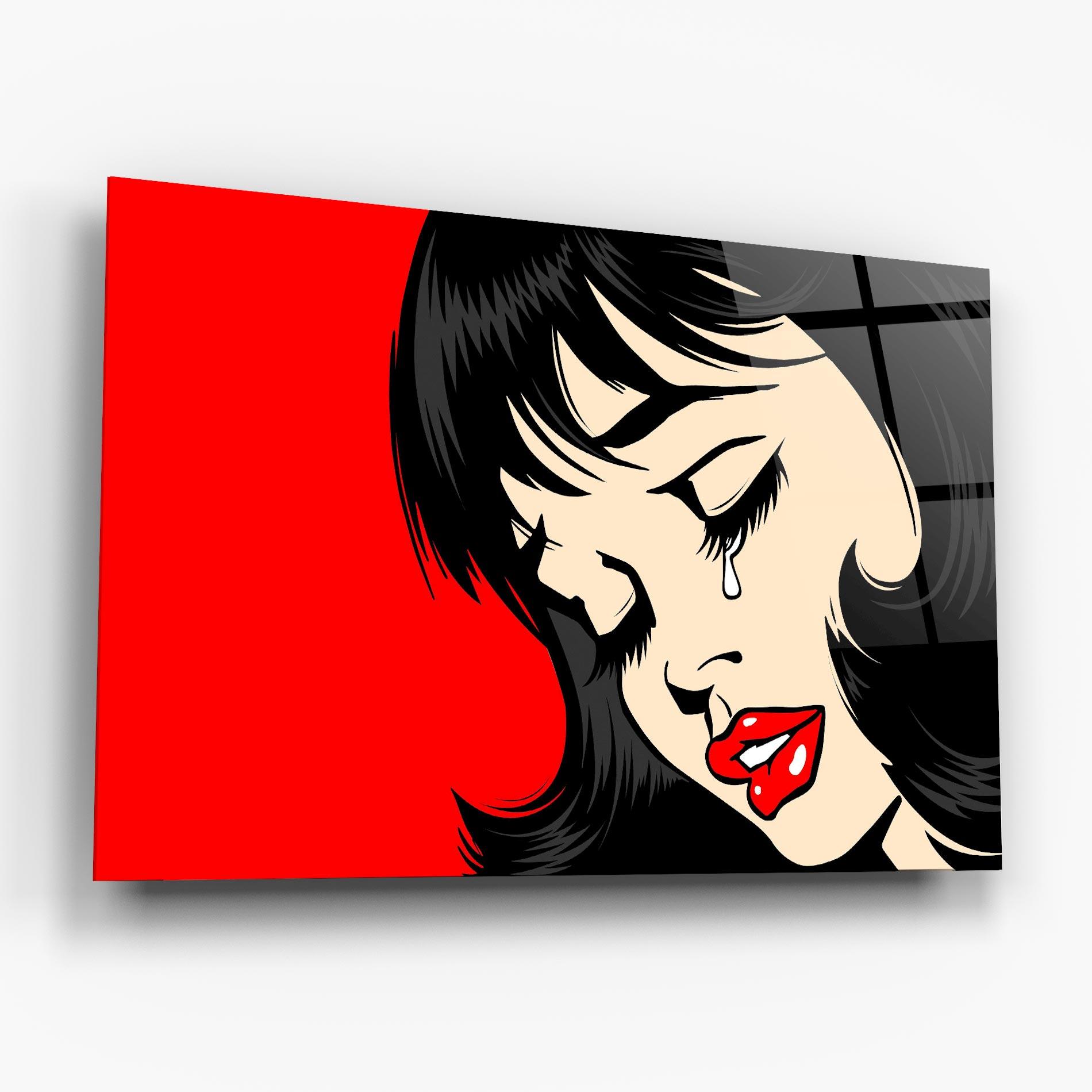 Obraz na Szkle Pop Crying mockup 6
