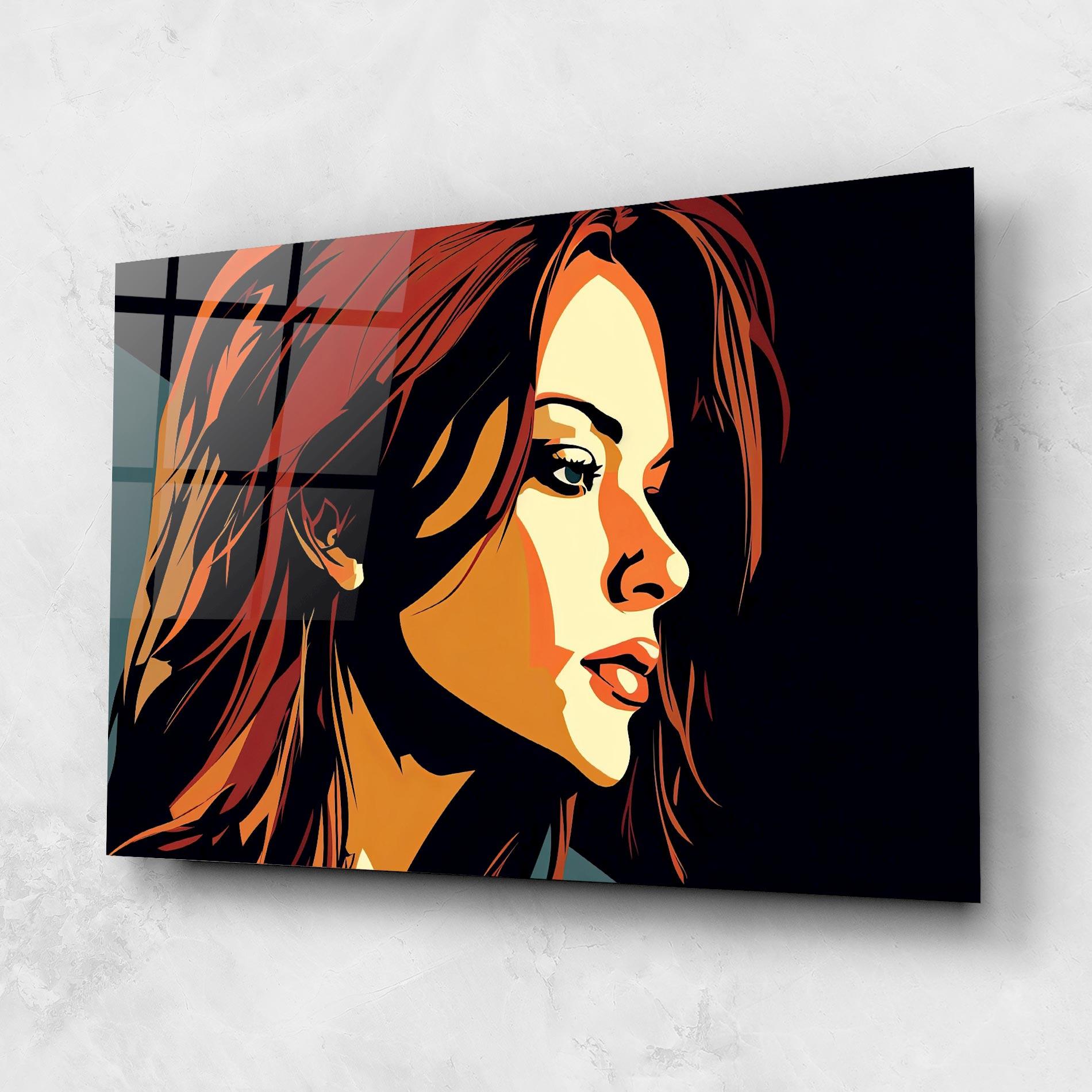 Obraz na Szkle Brown Pop Hair mockup 1