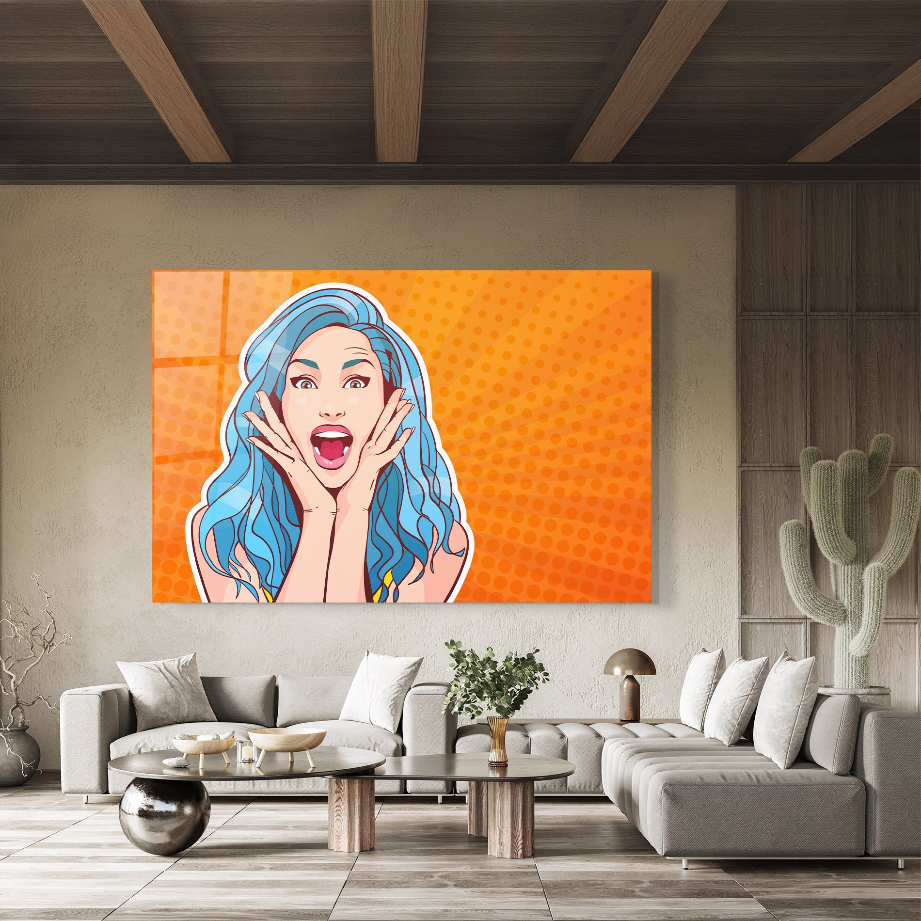 Blue Hair Surprised mockup 8