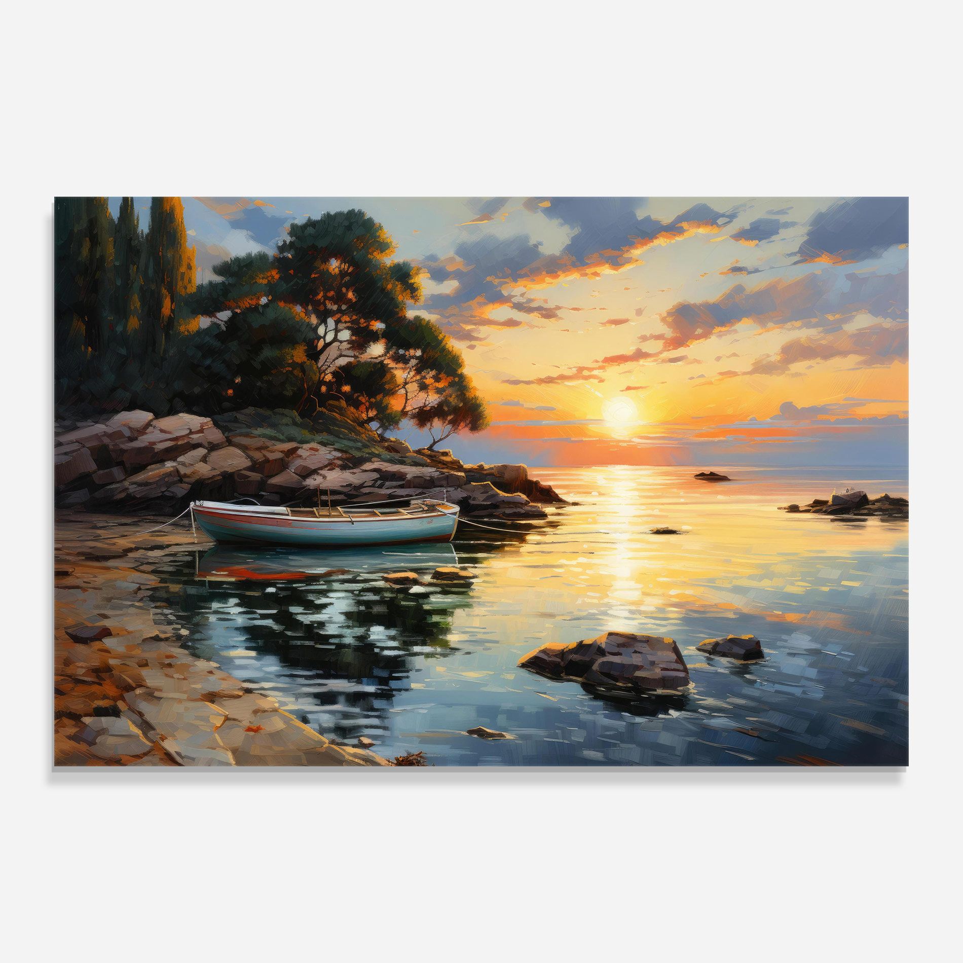 Sunset Sea Art mockup 0