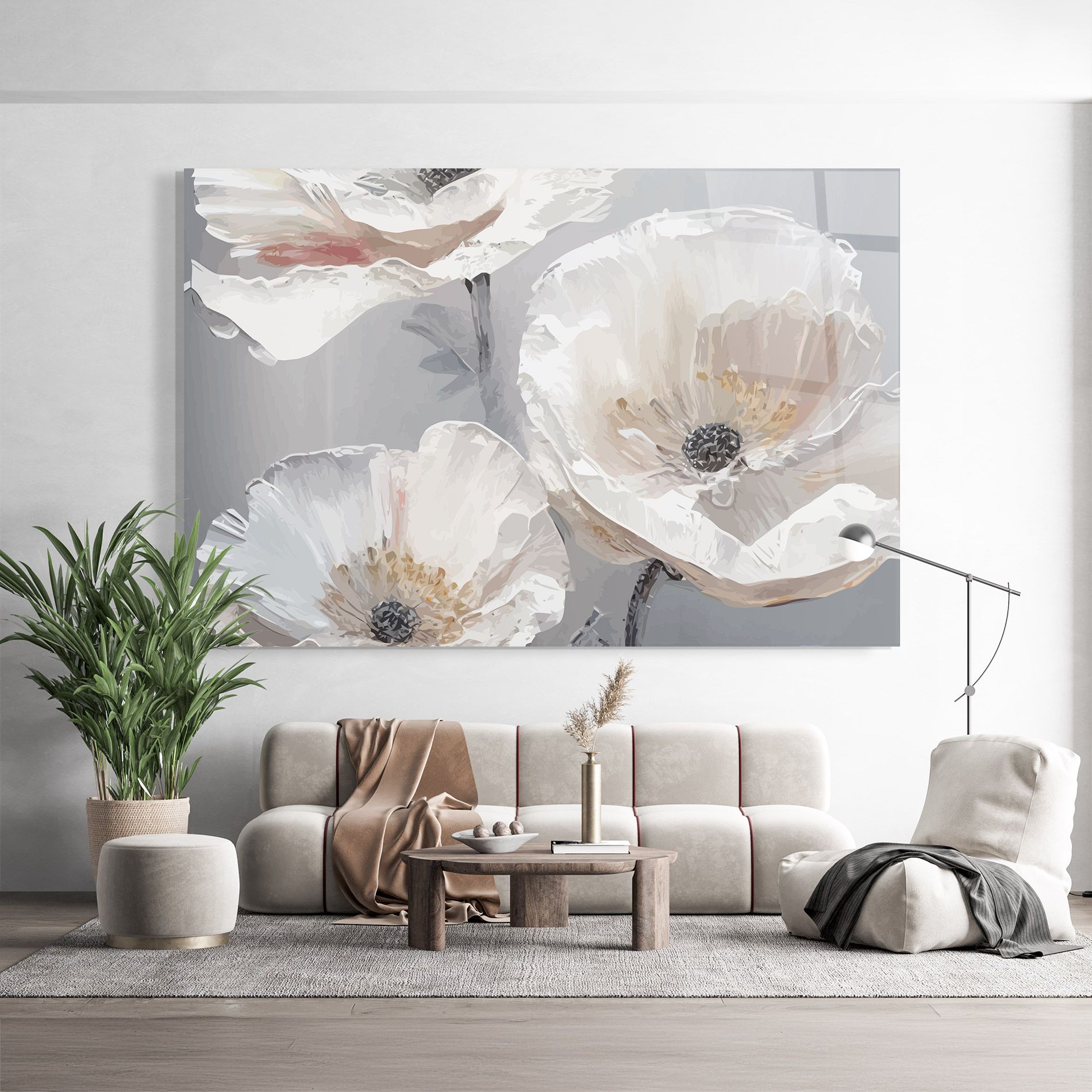 Cream Mix Flower mockup 9