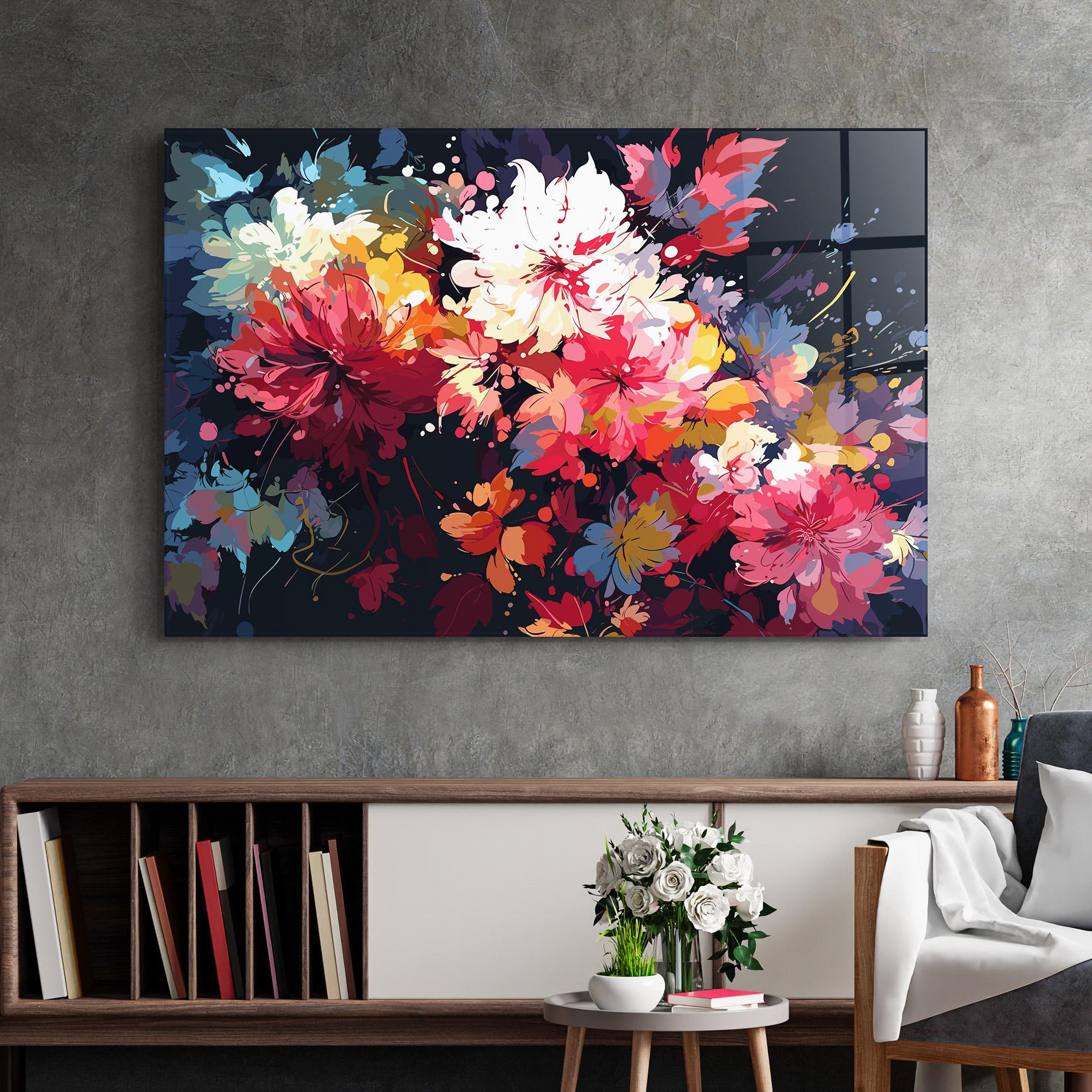 Obraz na Szkle Flower Art Texture mockup 2