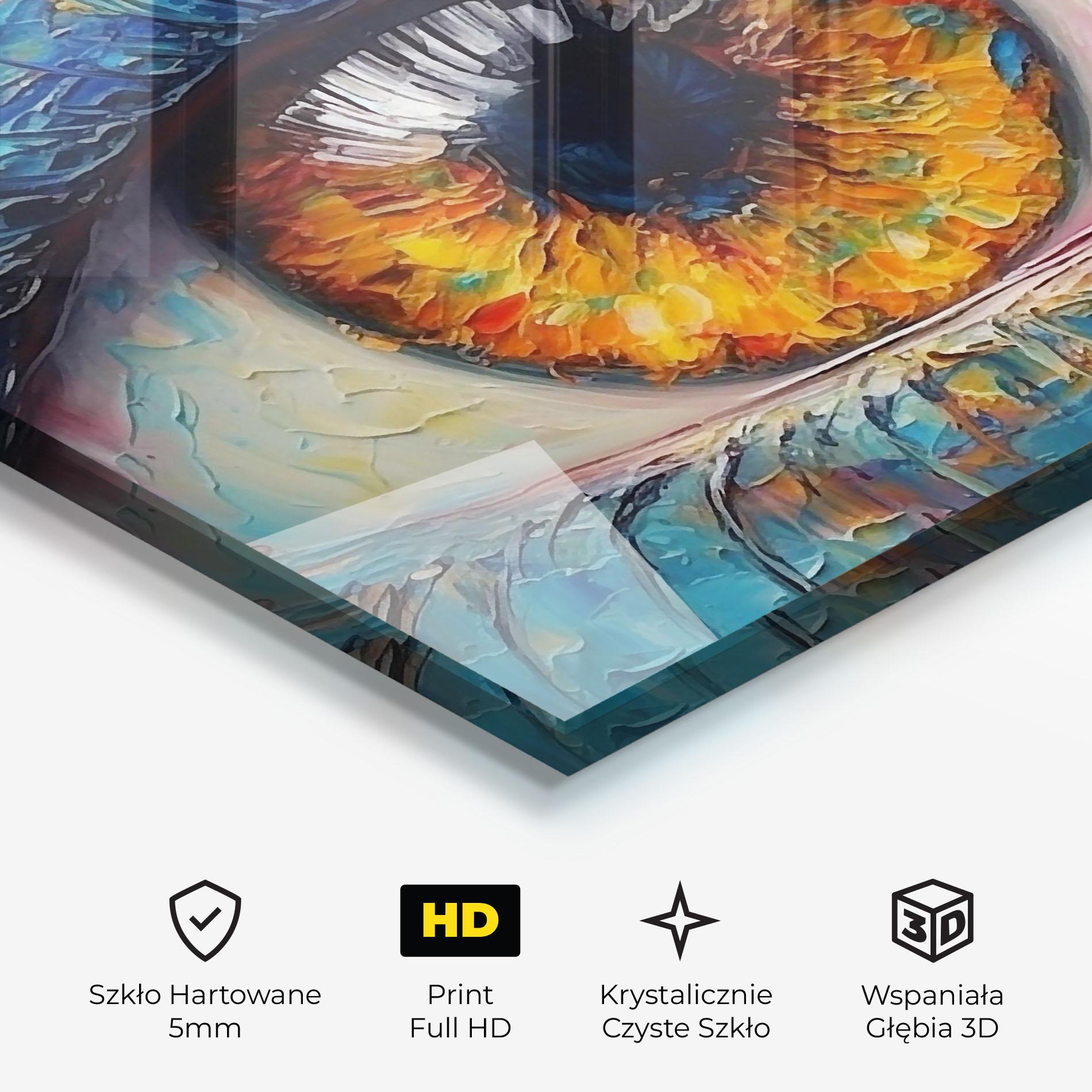 Obraz na Szkle Brown Eyes Art mockup 3