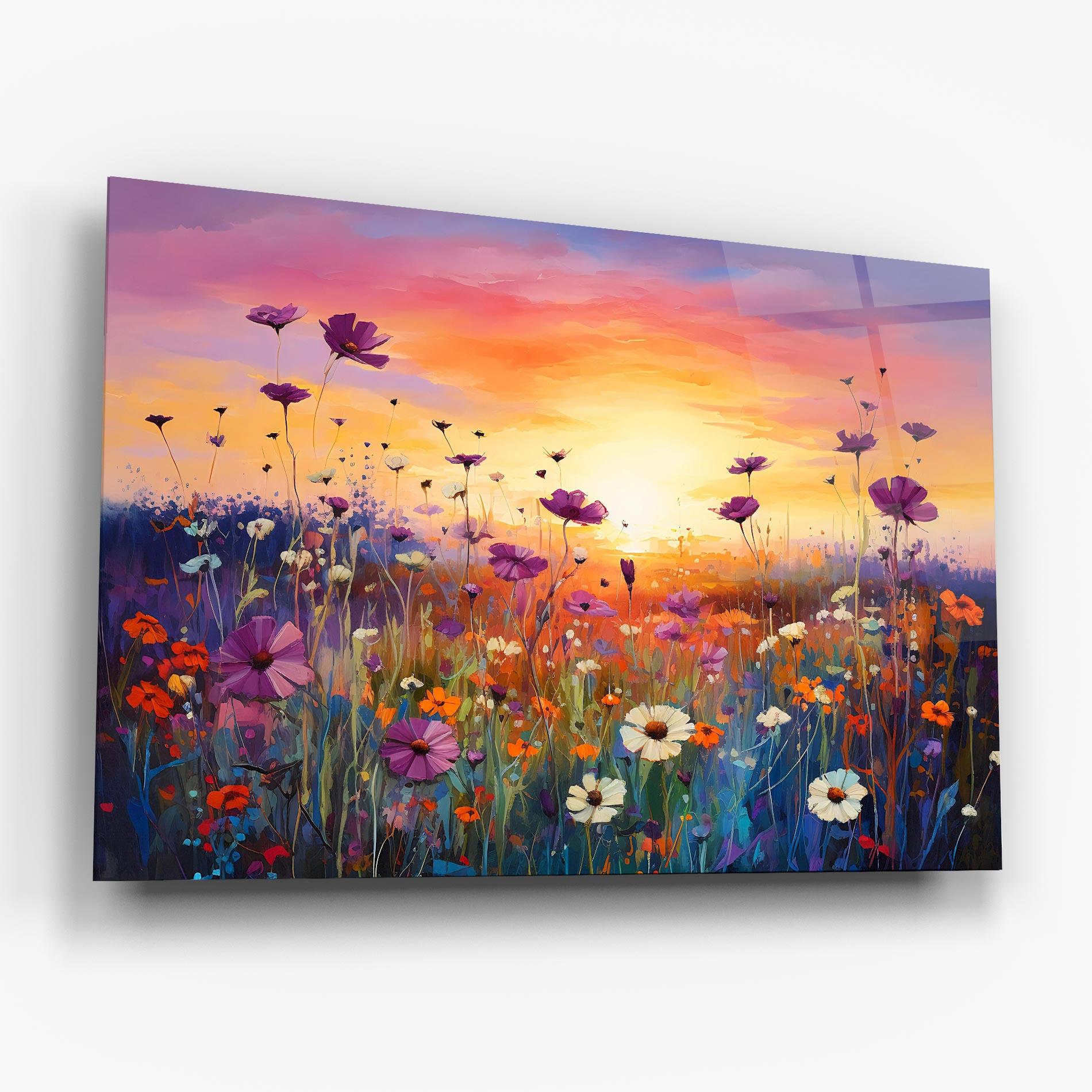 Obraz na Szkle Dreamy Field Flowers mockup 6