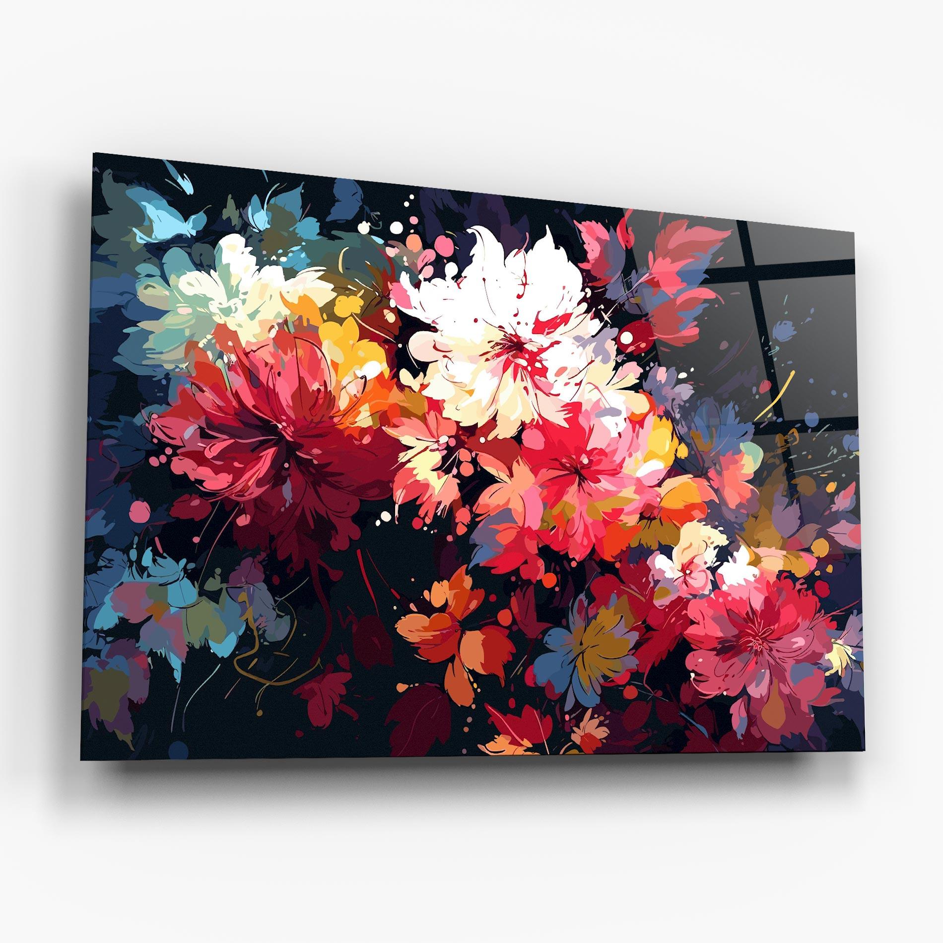 Obraz na Szkle Flower Art Texture mockup 6