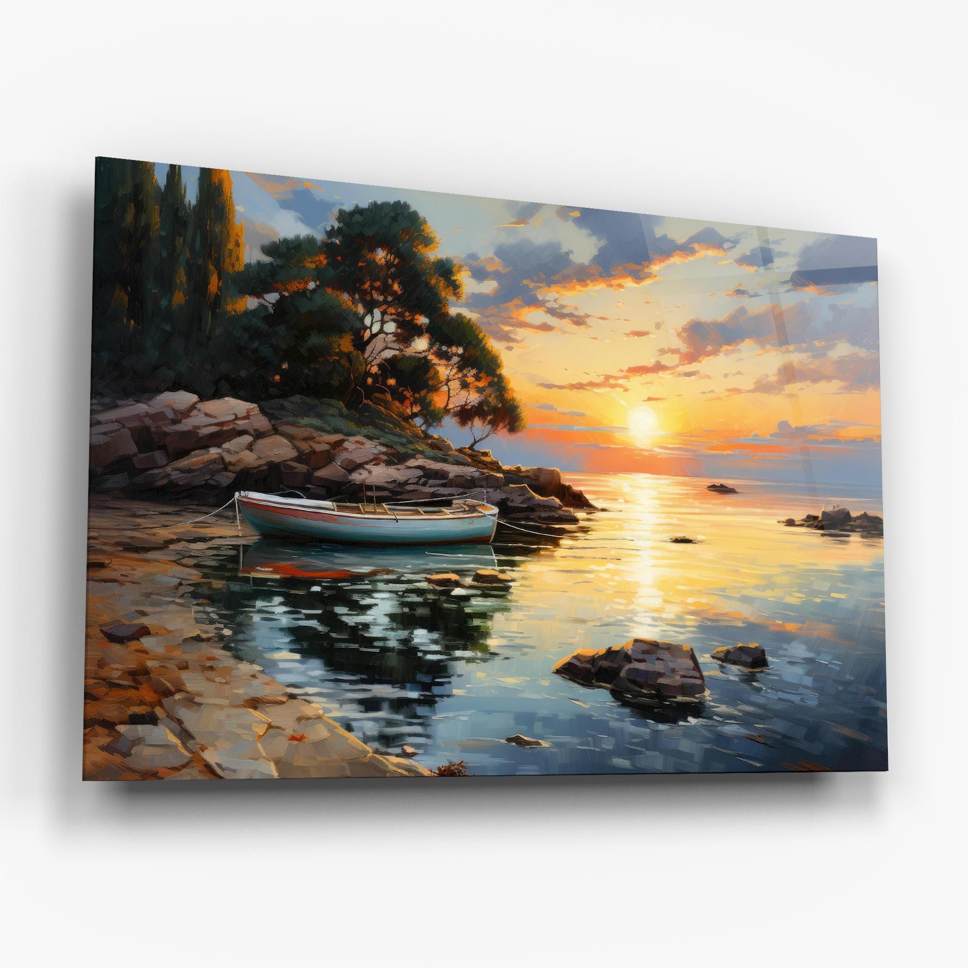 Sunset Sea Art mockup 6