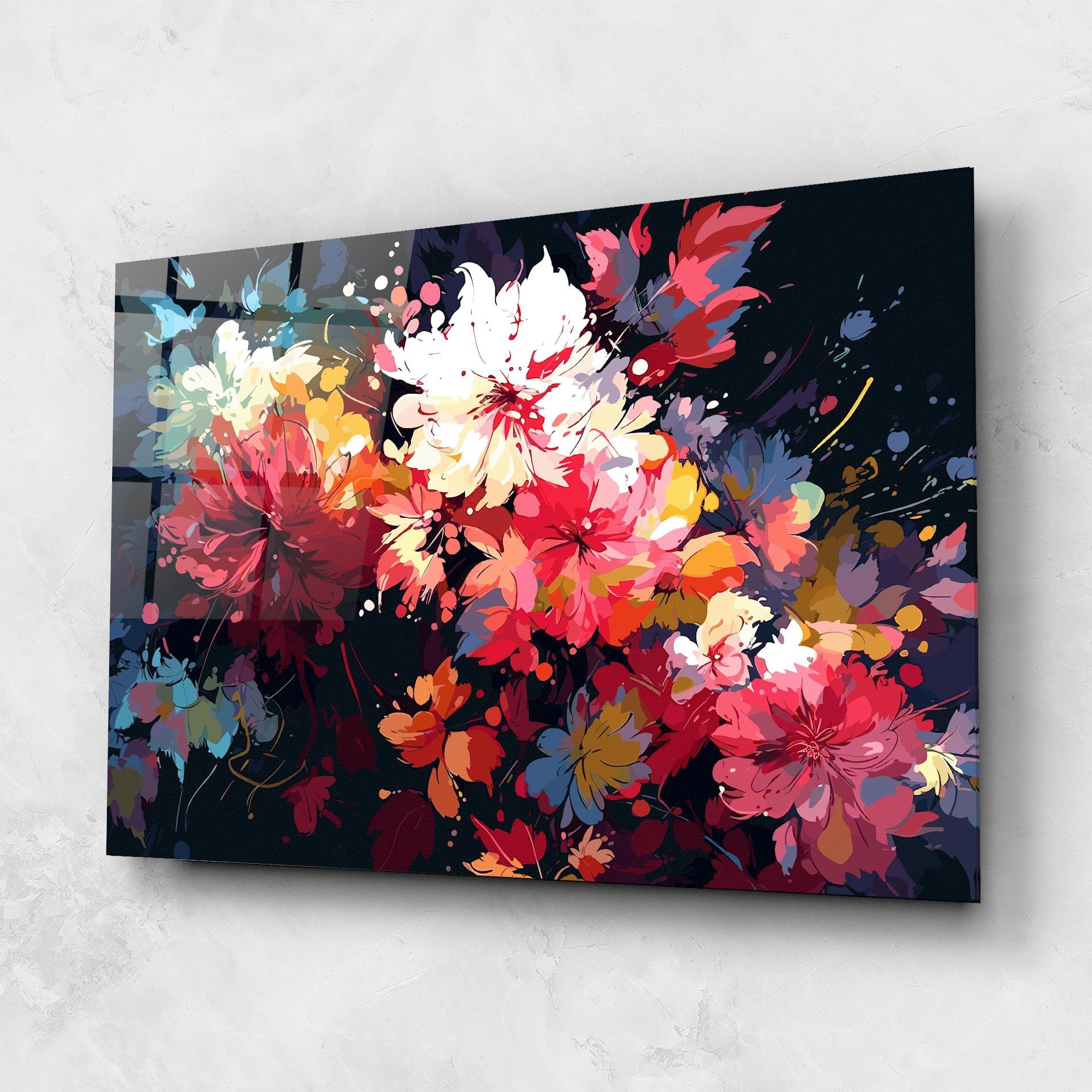 Obraz na Szkle Flower Art Texture mockup 1